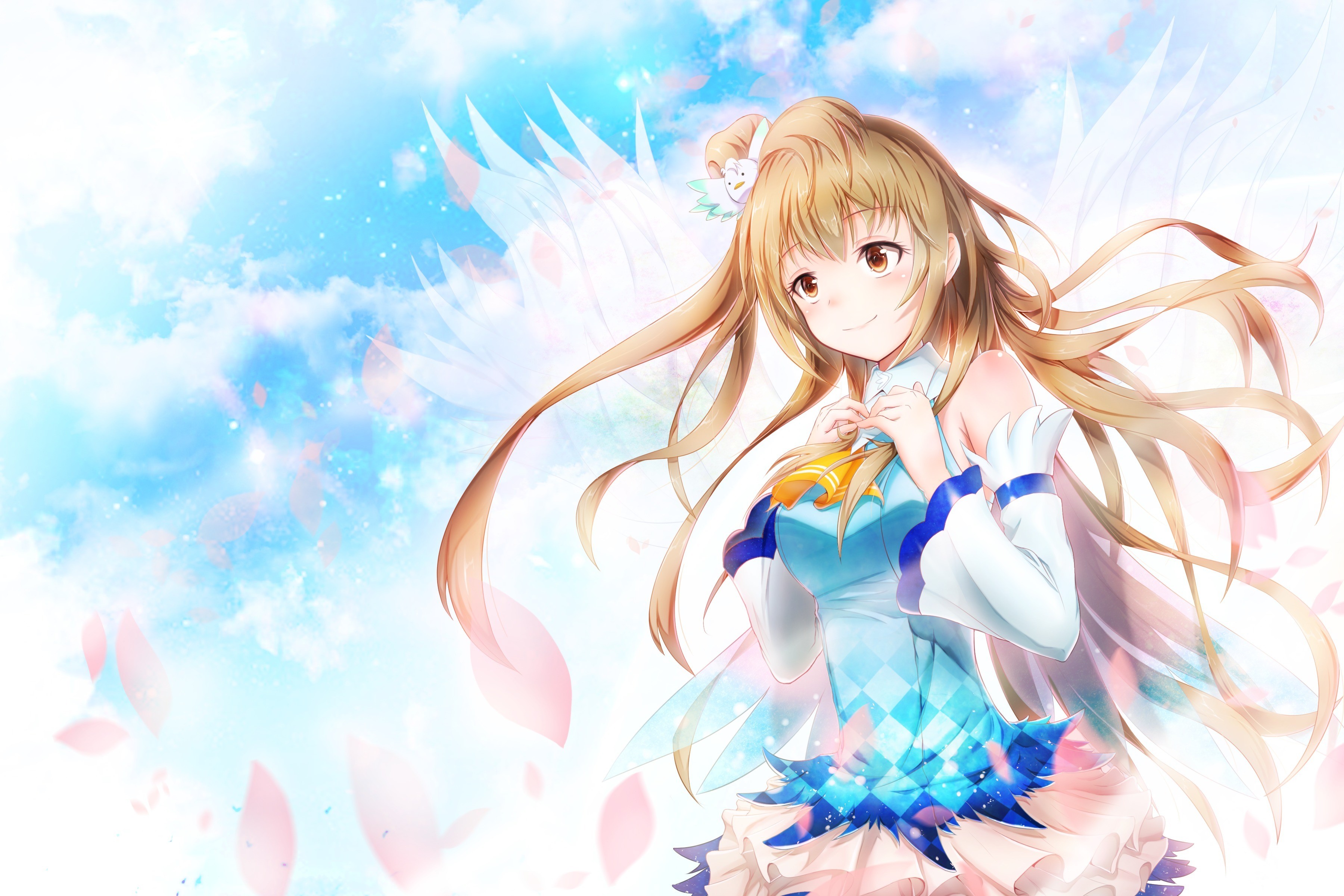 Minami Kotori from Love Live! with wings HD Wallpaper