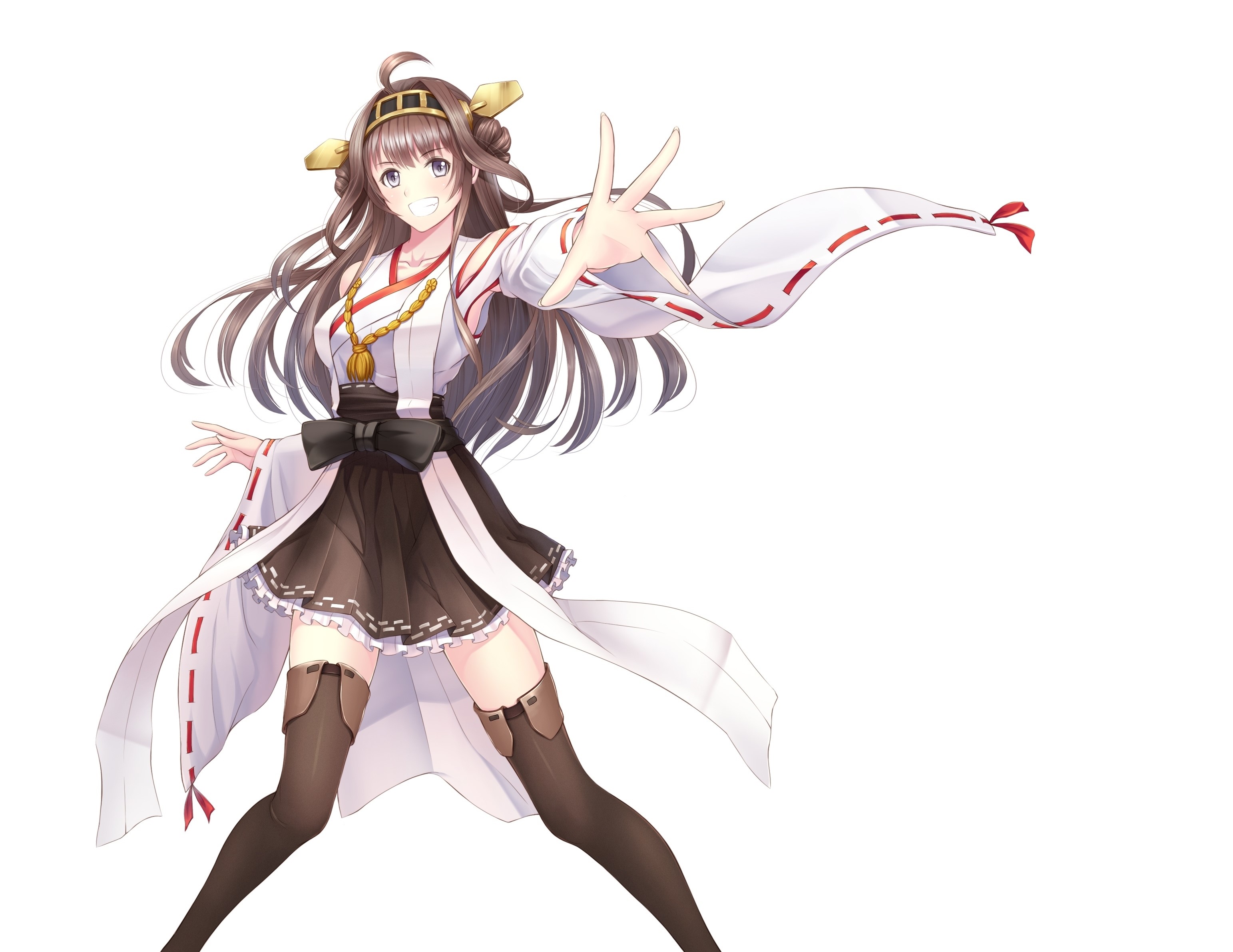 Kongou Battleship from Kantai Collection HD Wallpaper