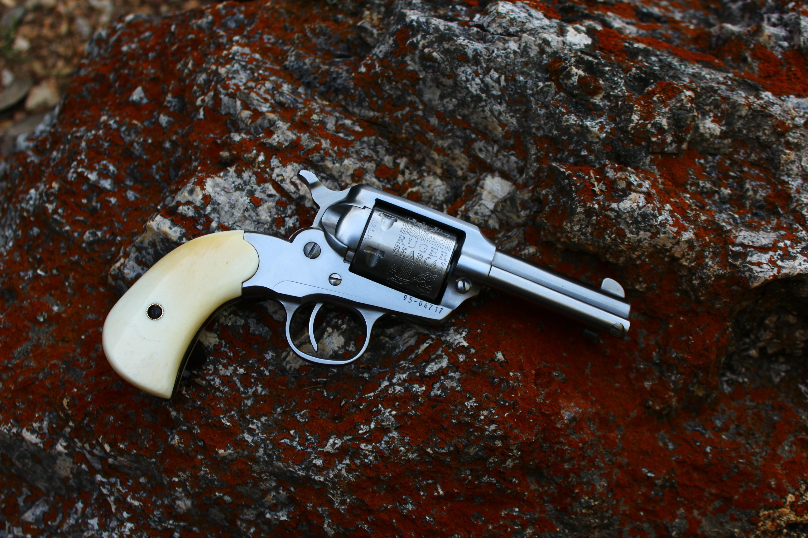 Ruger Bearcat Revolver on Rock HD Wallpaper