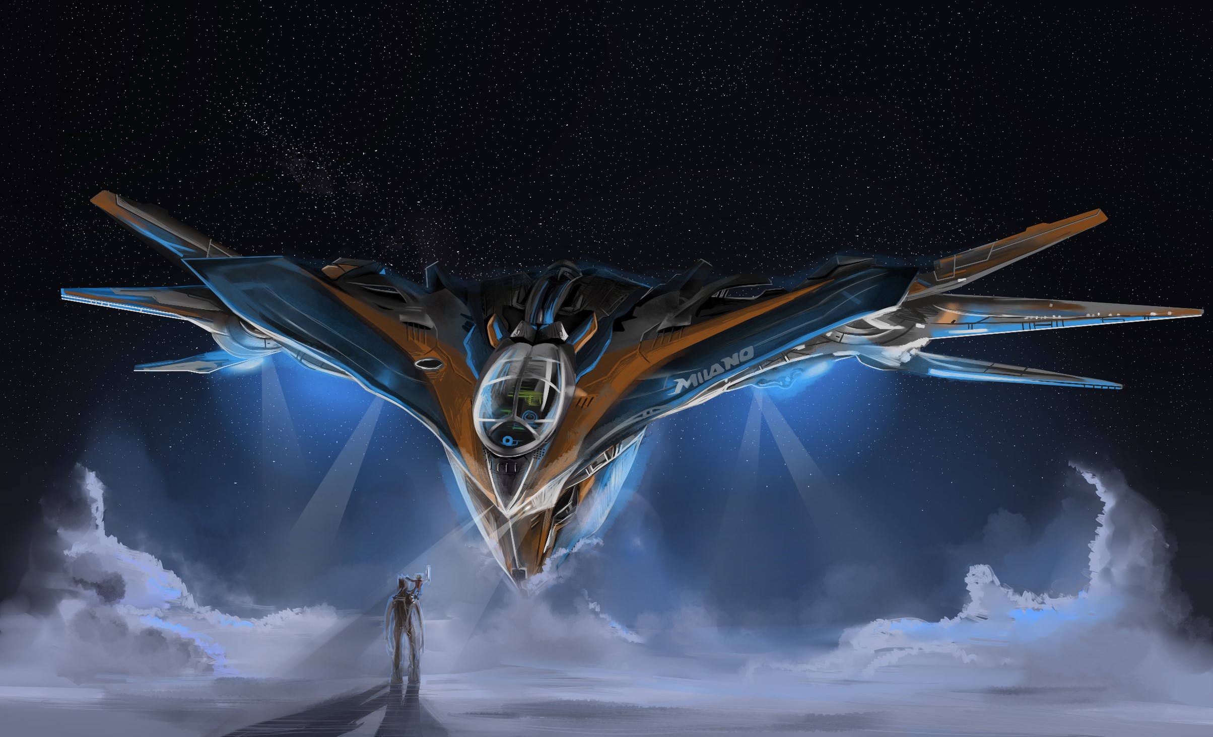The Milano spaceship from Guardians of the Galaxy HD Wallpaper