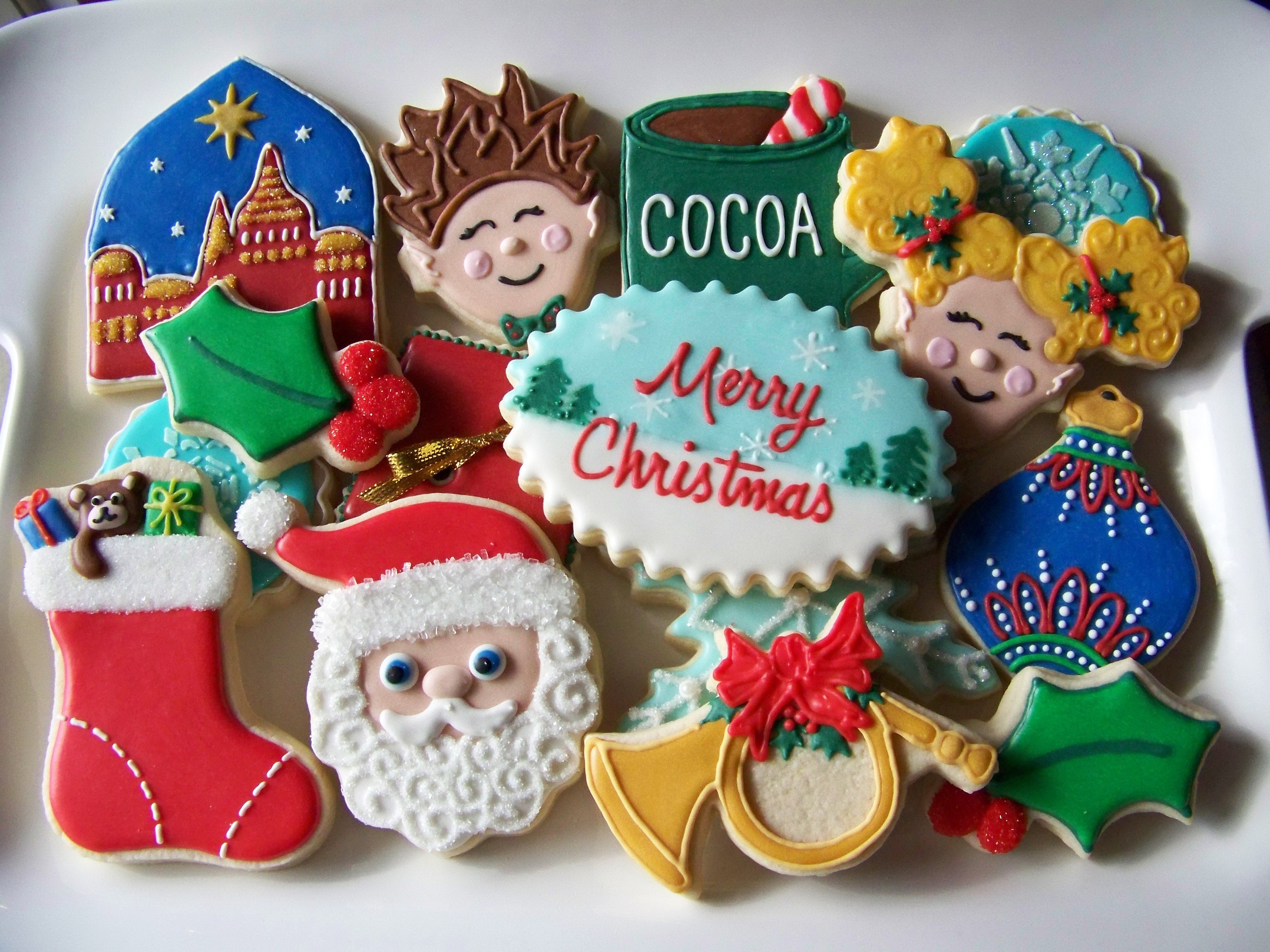 Christmas Cookies Assortment HD Wallpaper