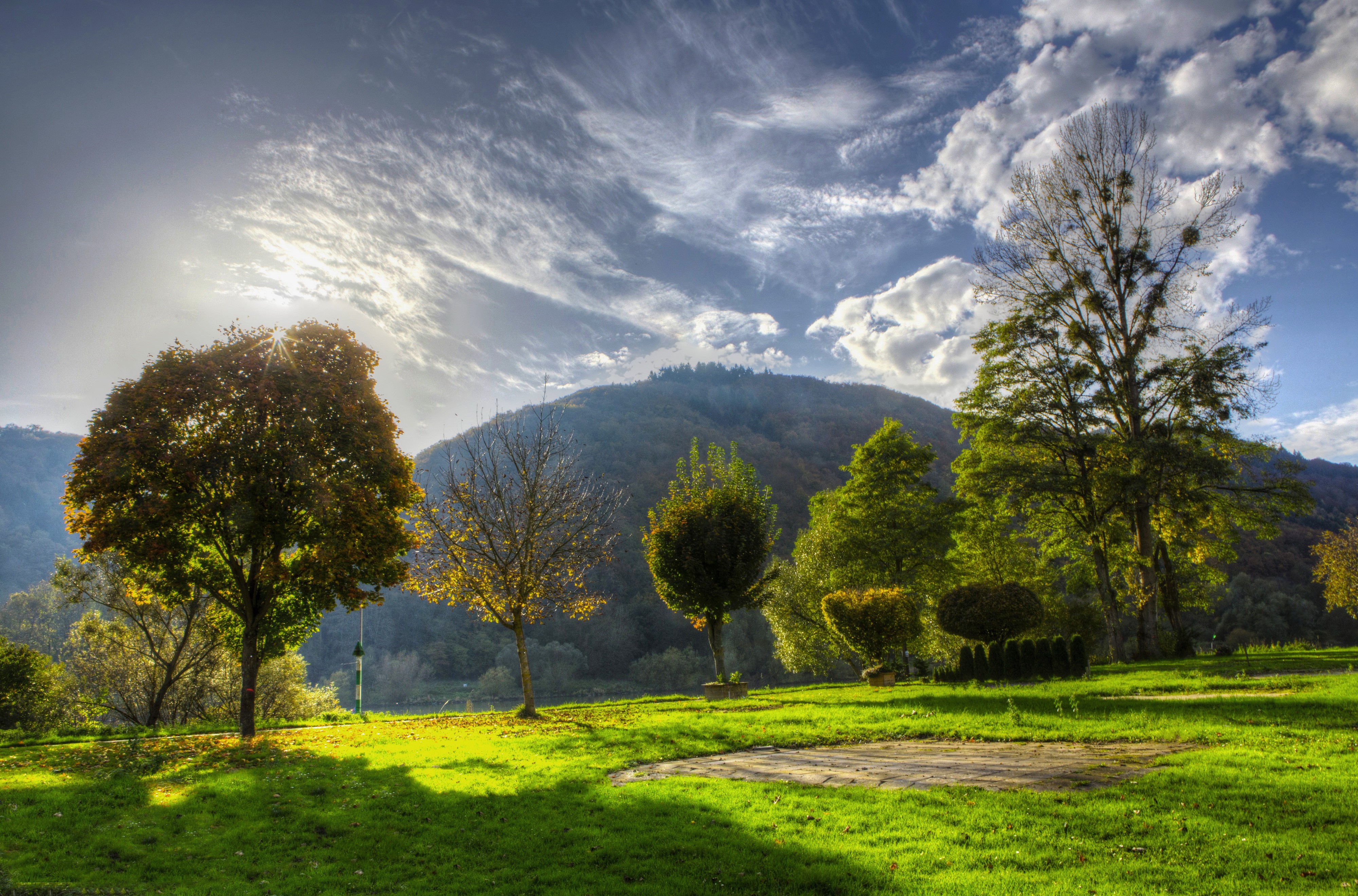 4K Scenery of Mountains and Trees in Nehren, Germany HD Wallpaper