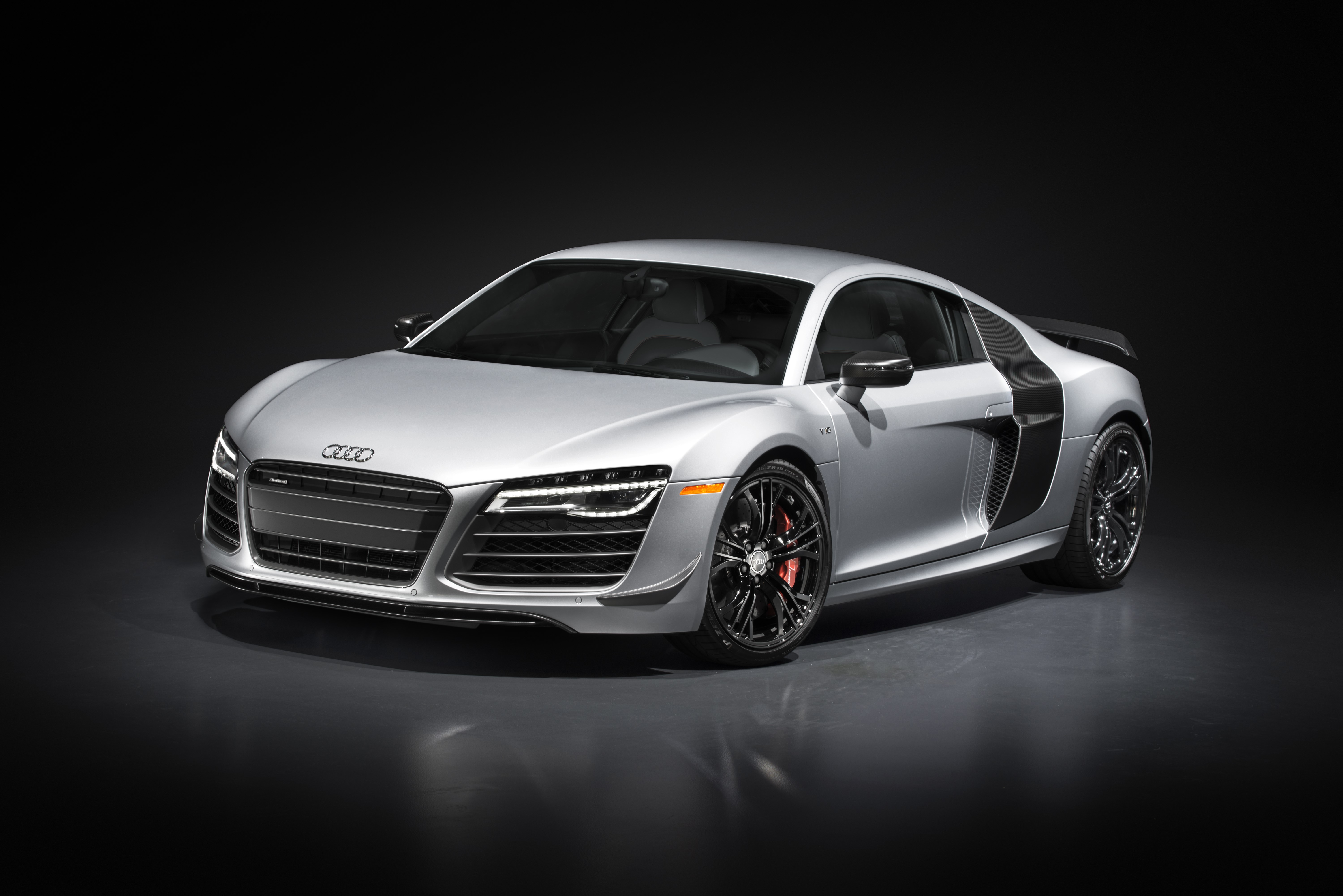 Silver Audi R8 Competition HD Wallpaper