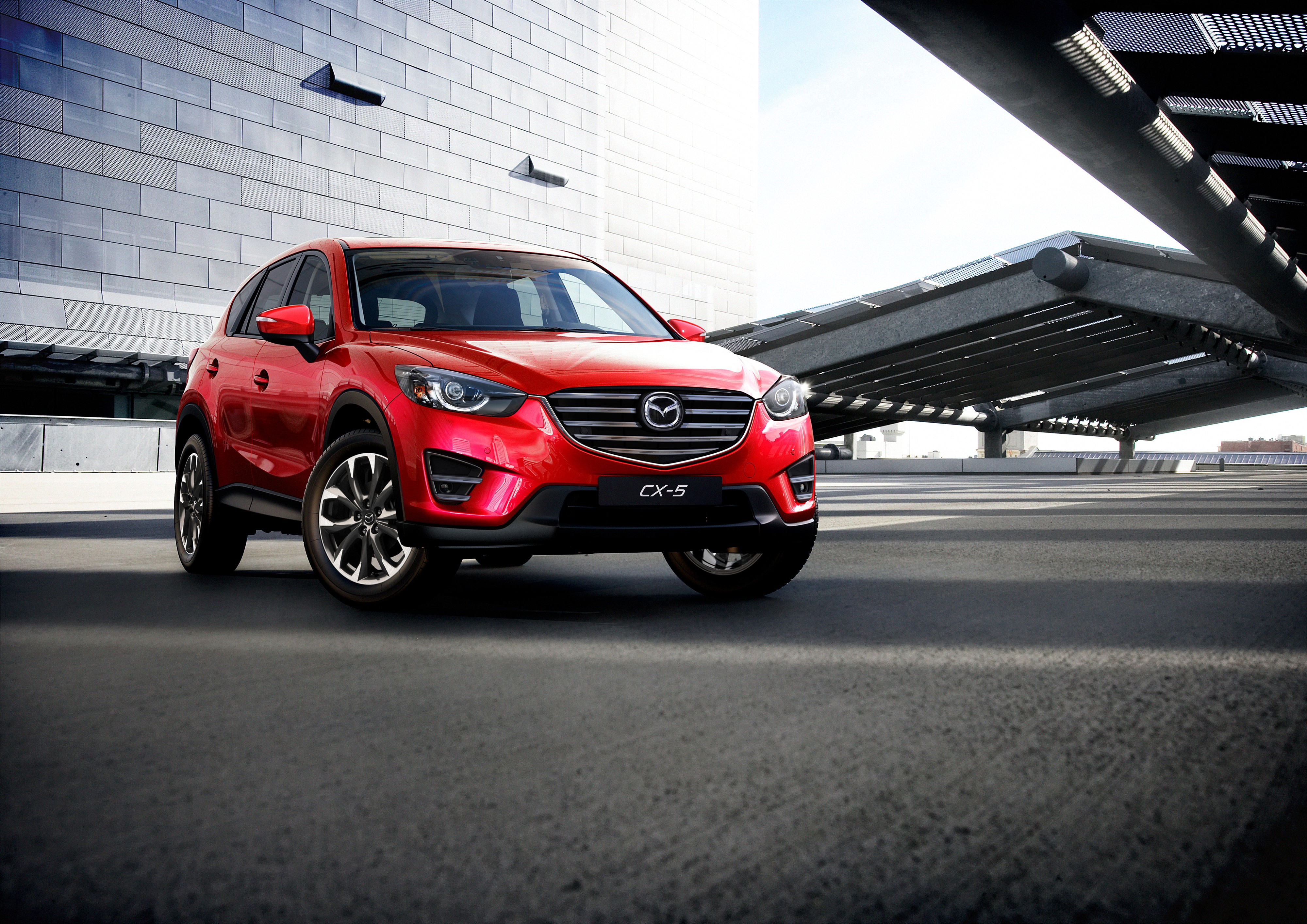 Red 2015 Mazda CX-5 HD Wallpaper