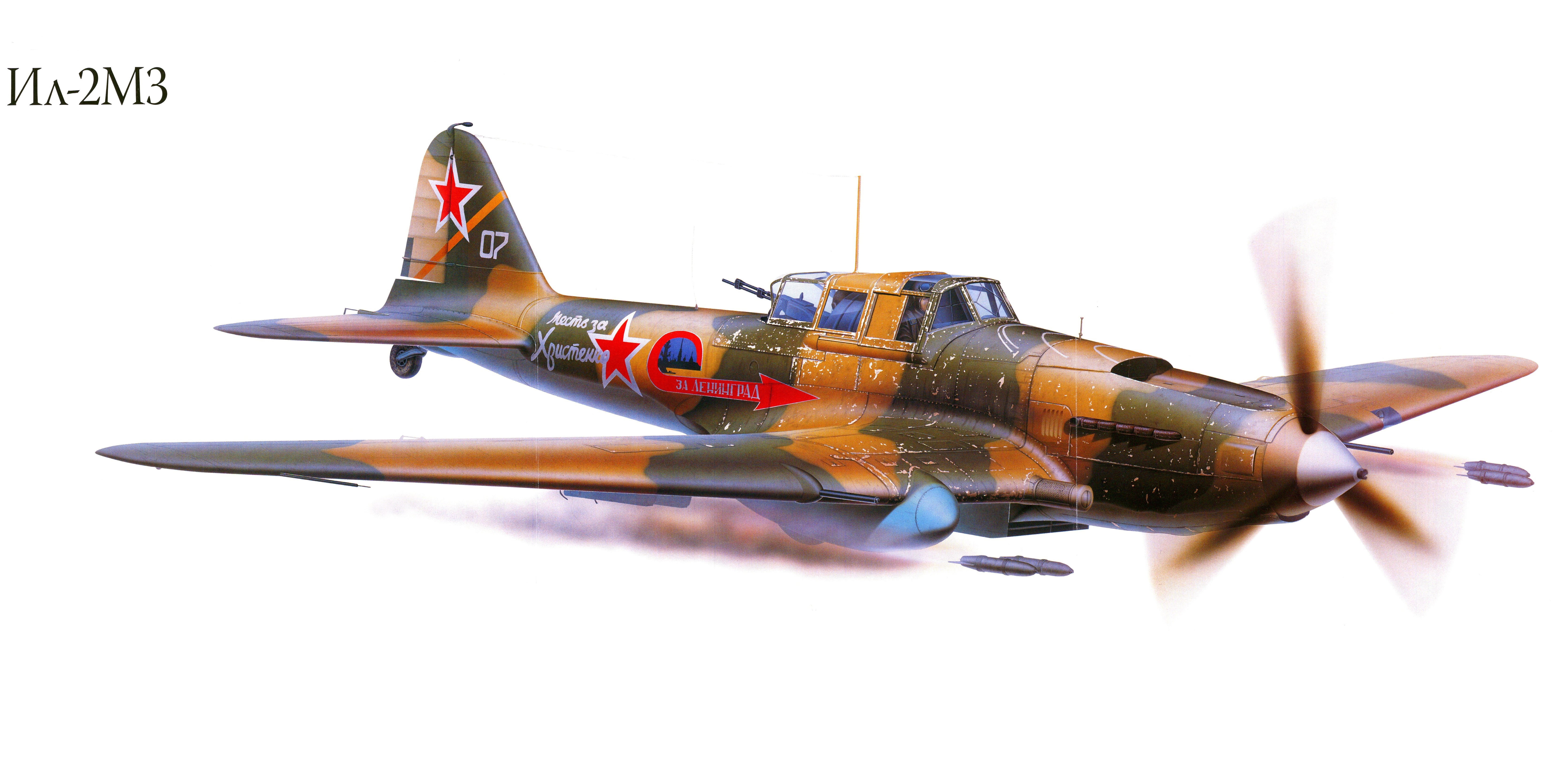 Il-2M3 Airplane Painting Art HD Wallpaper