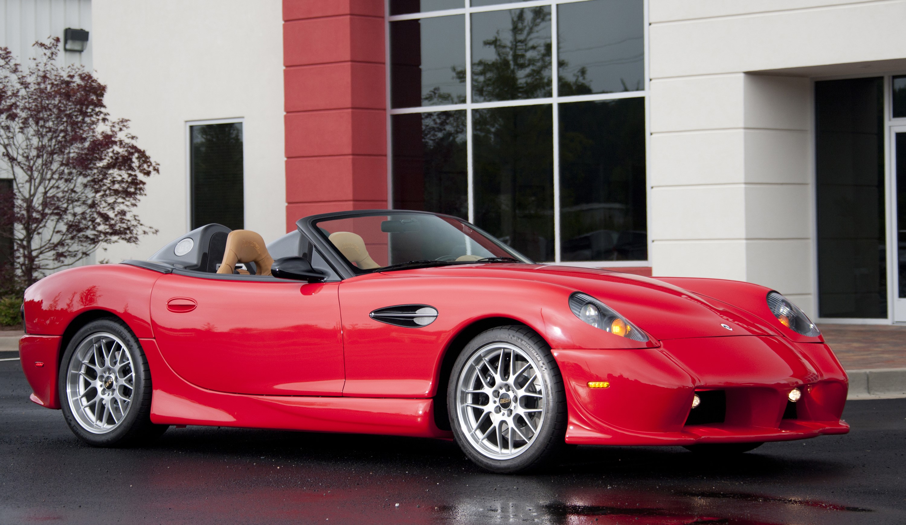 Red 2015 Panoz Esperante Spyder GT Cabriolet HD Wallpaper