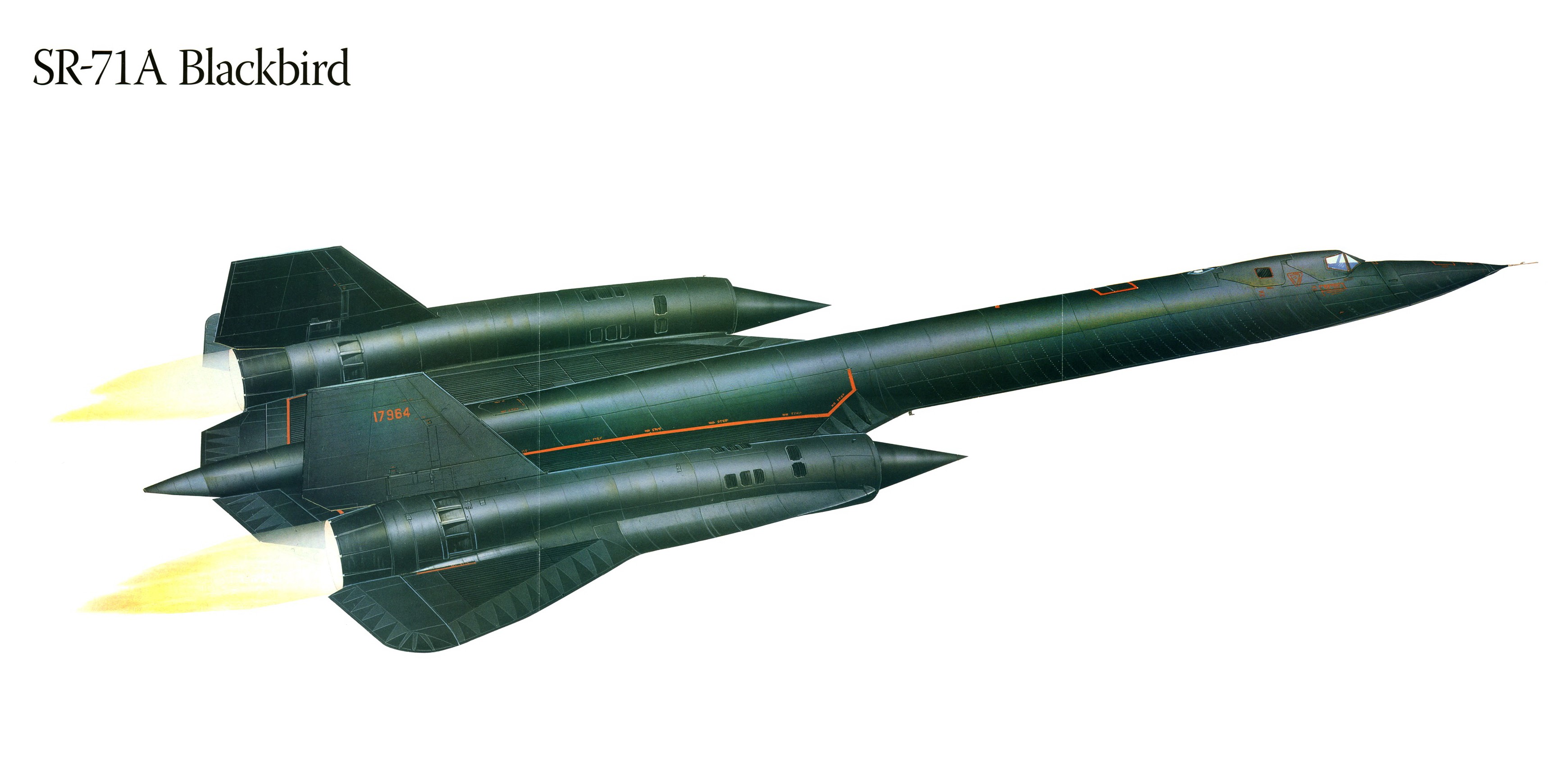 SR-71A Blackbird Aircraft Painting HD Wallpaper