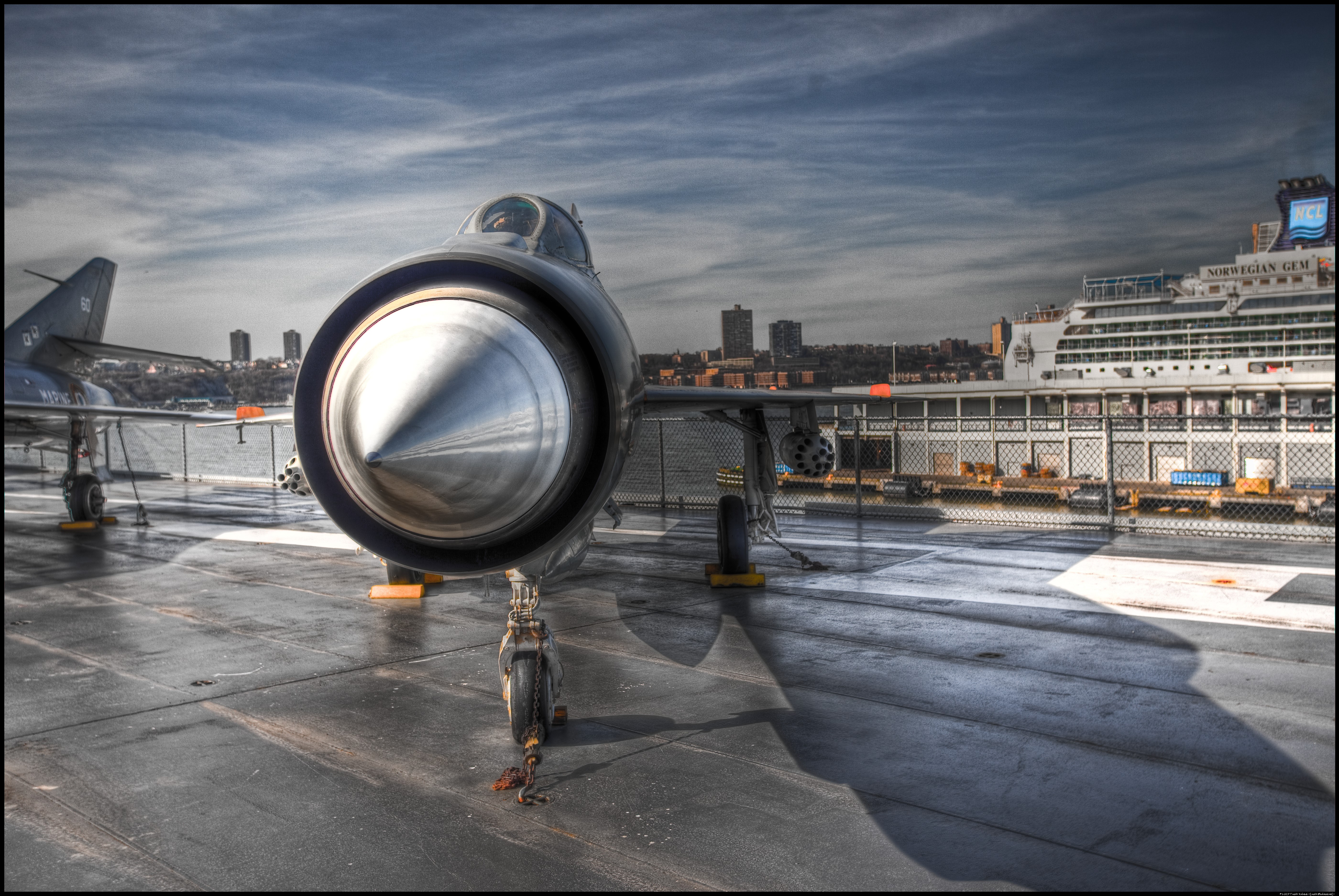 Mig-21 Fishbed Fighter Airplane on Deck HD Wallpaper