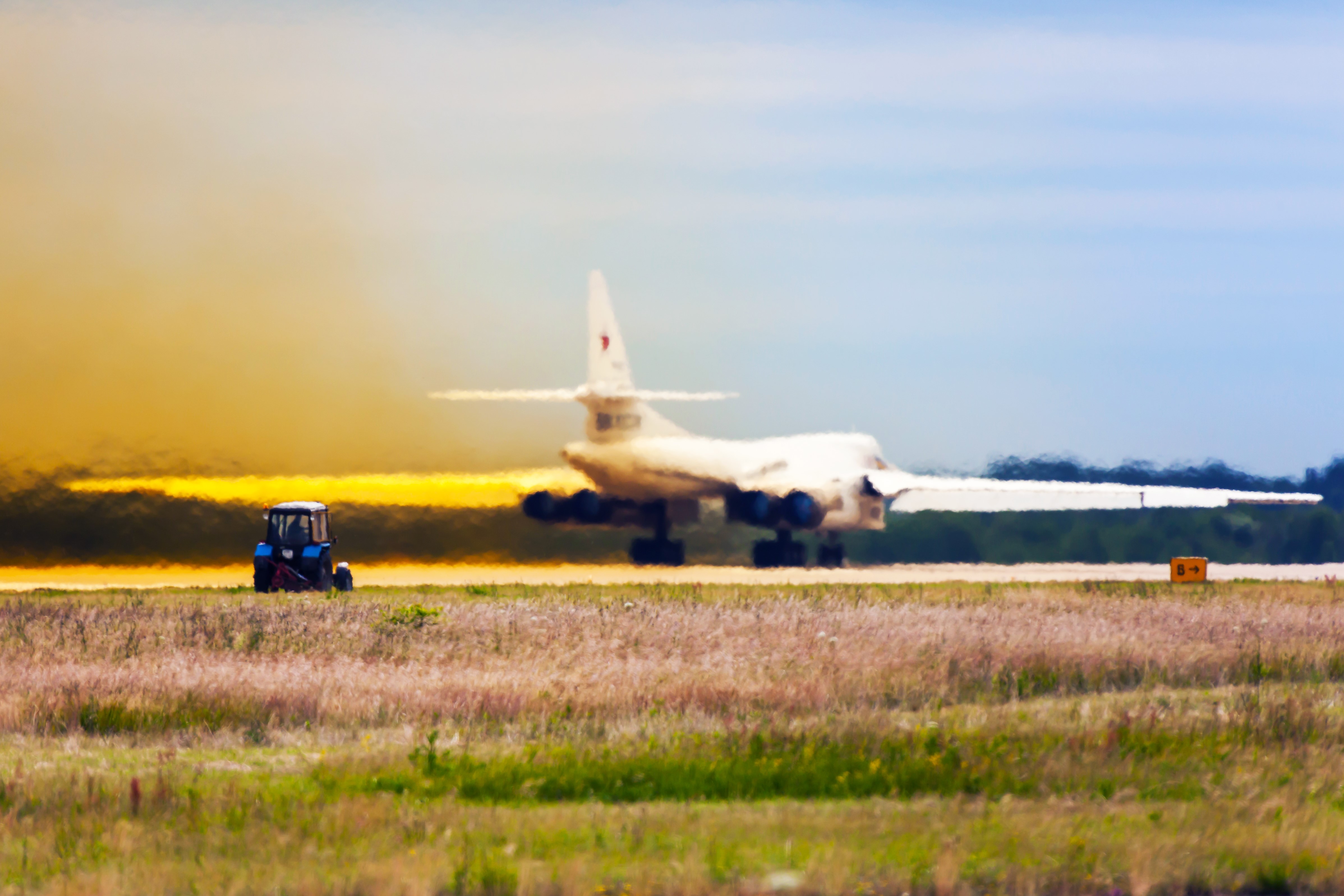 Tupolev Tu-160 Blackjack Bomber on Runway HD Wallpaper