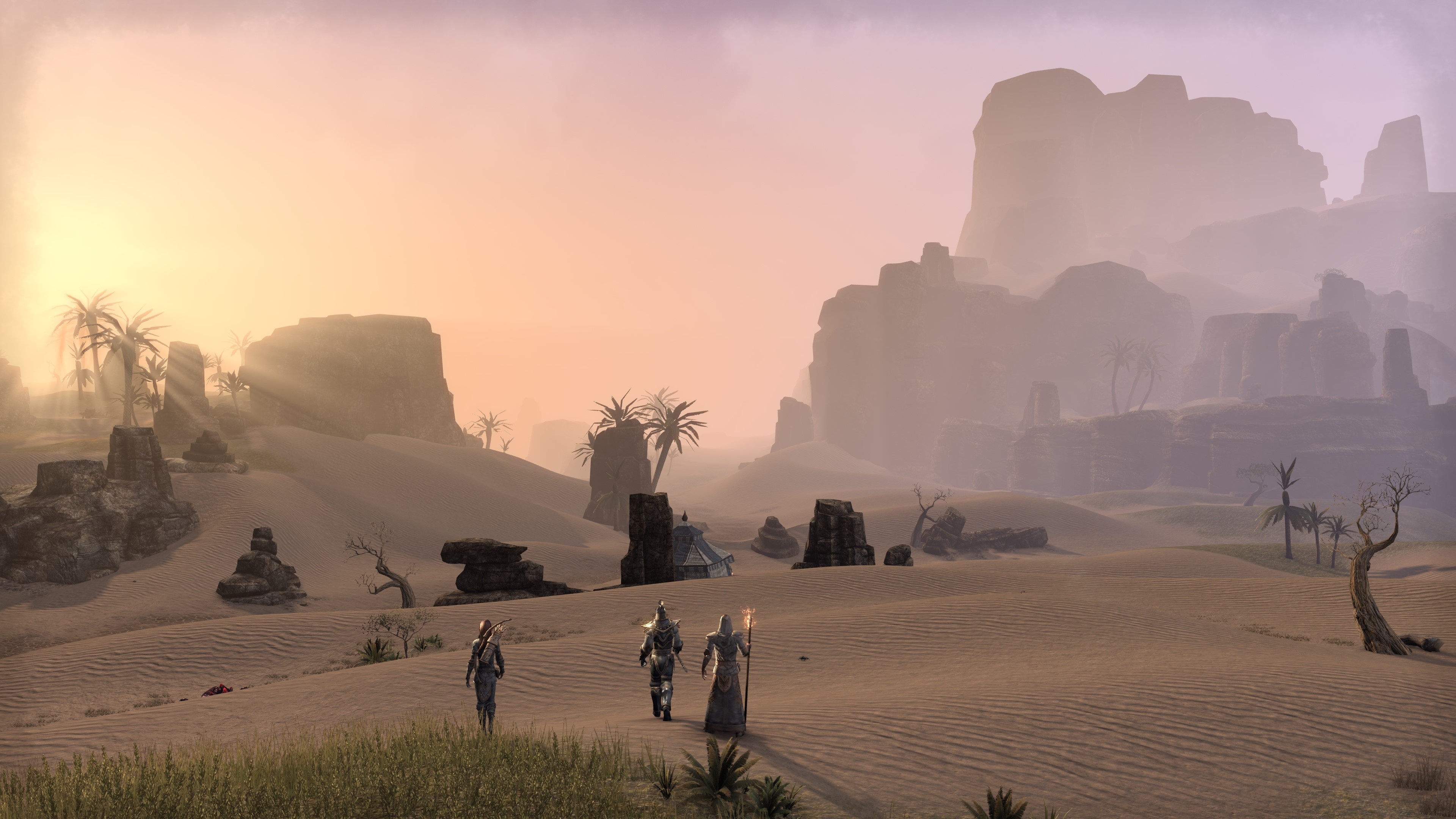 4K Desert Mountains The Elder Scrolls Online HD Wallpaper