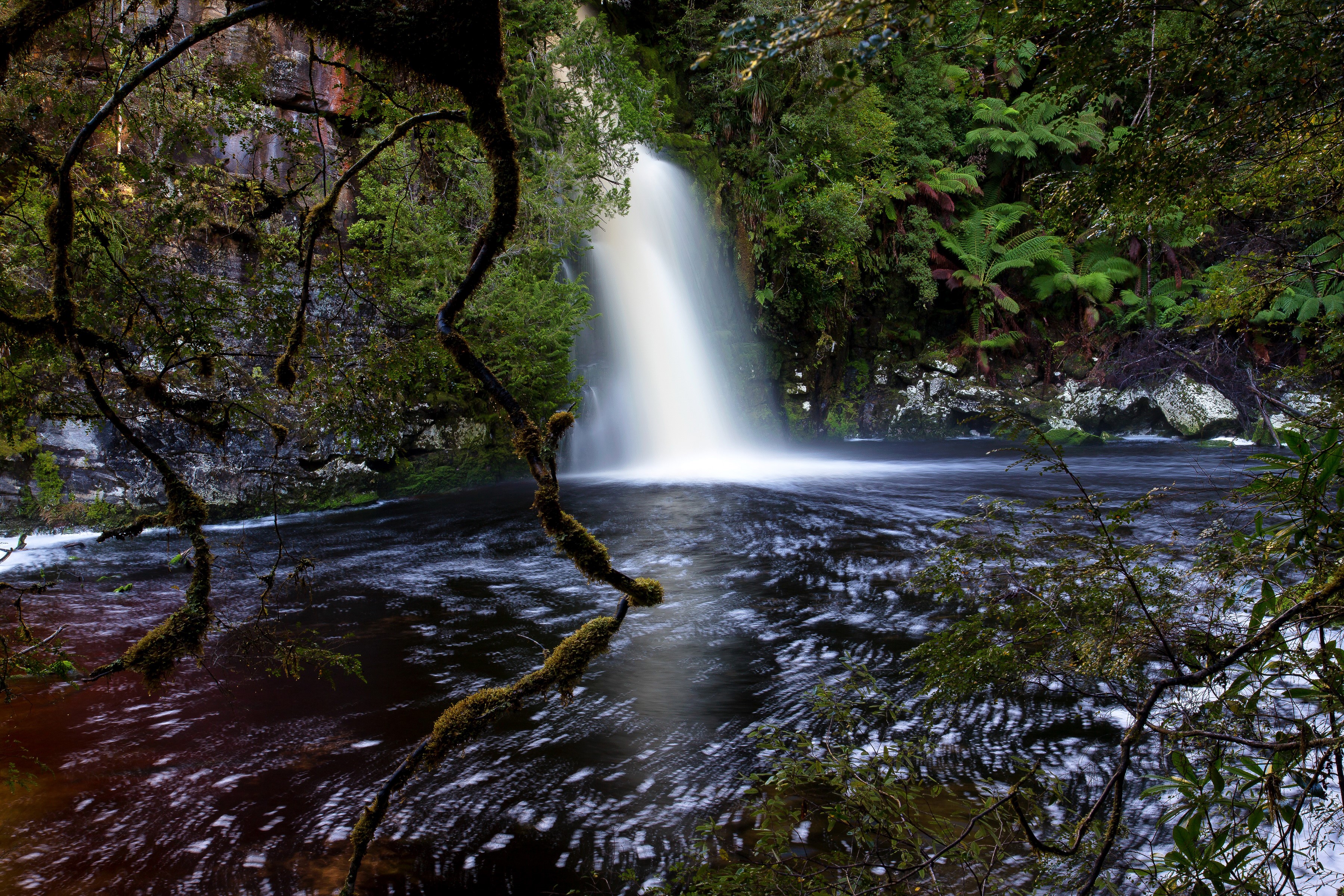 Waterfall in Tasmania, Australia HD Wallpaper