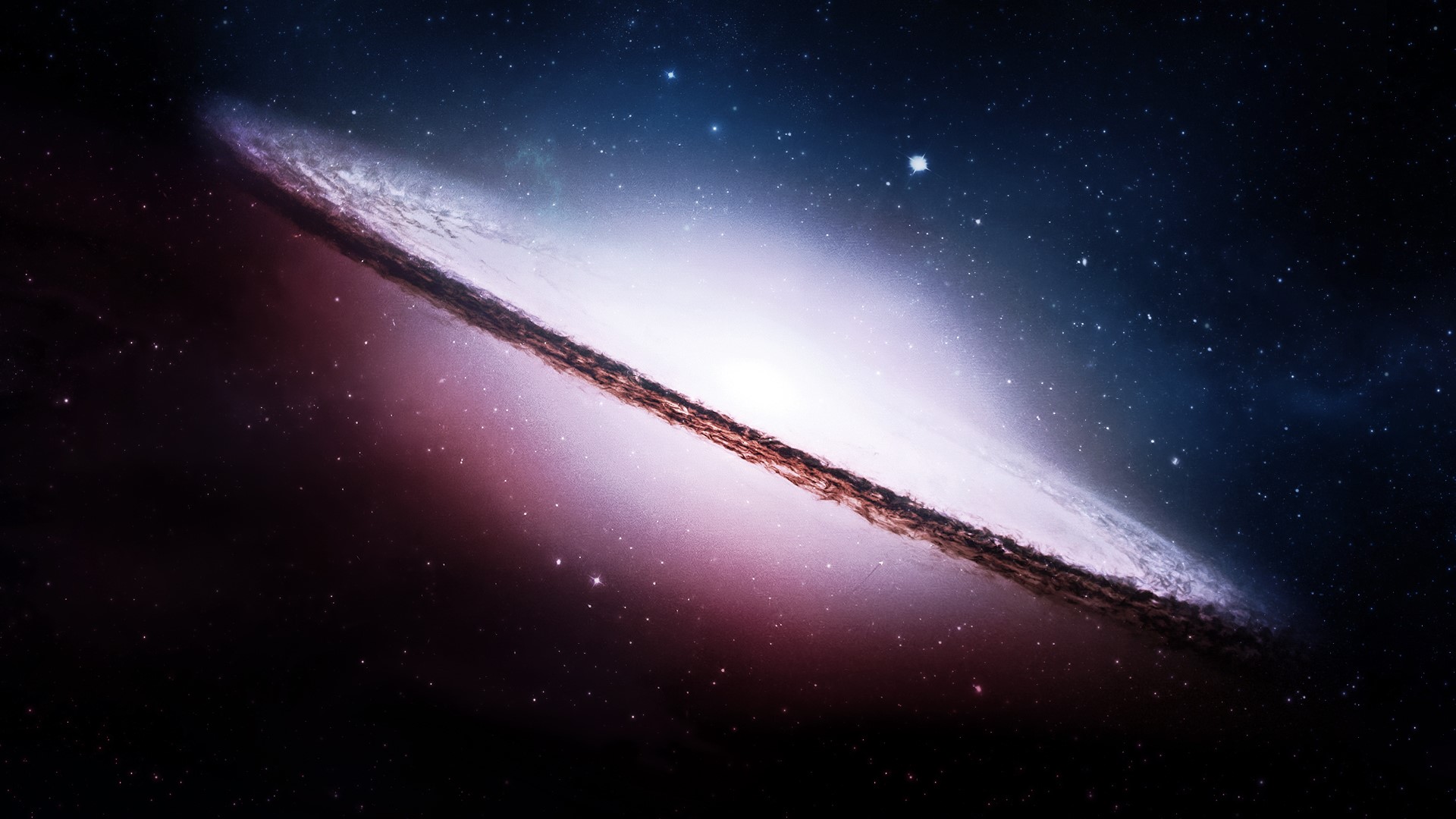 Galaxy in deep space with stars HD Wallpaper