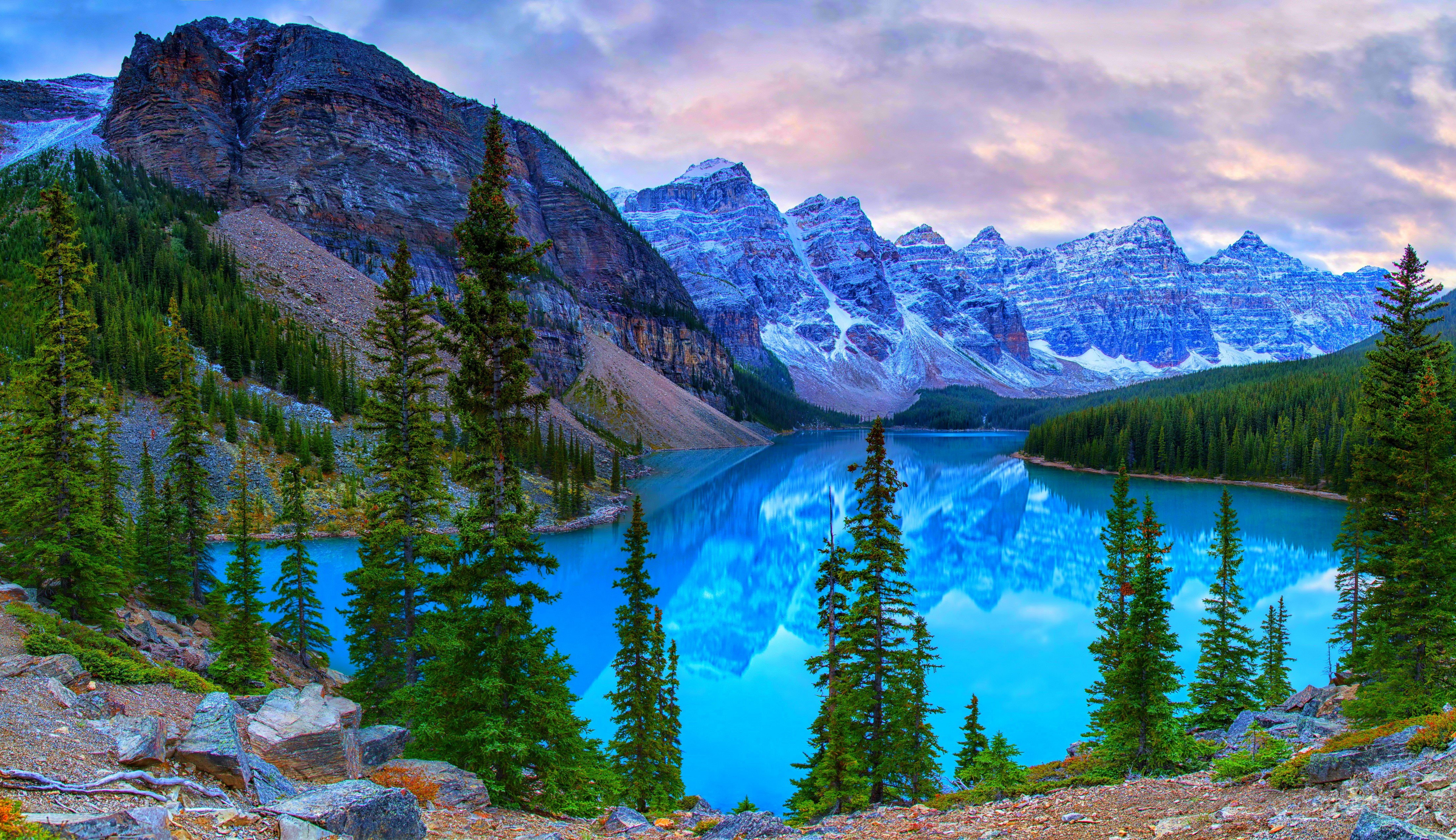 Moraine Lake Banff National Park Canada 4K HD Wallpaper