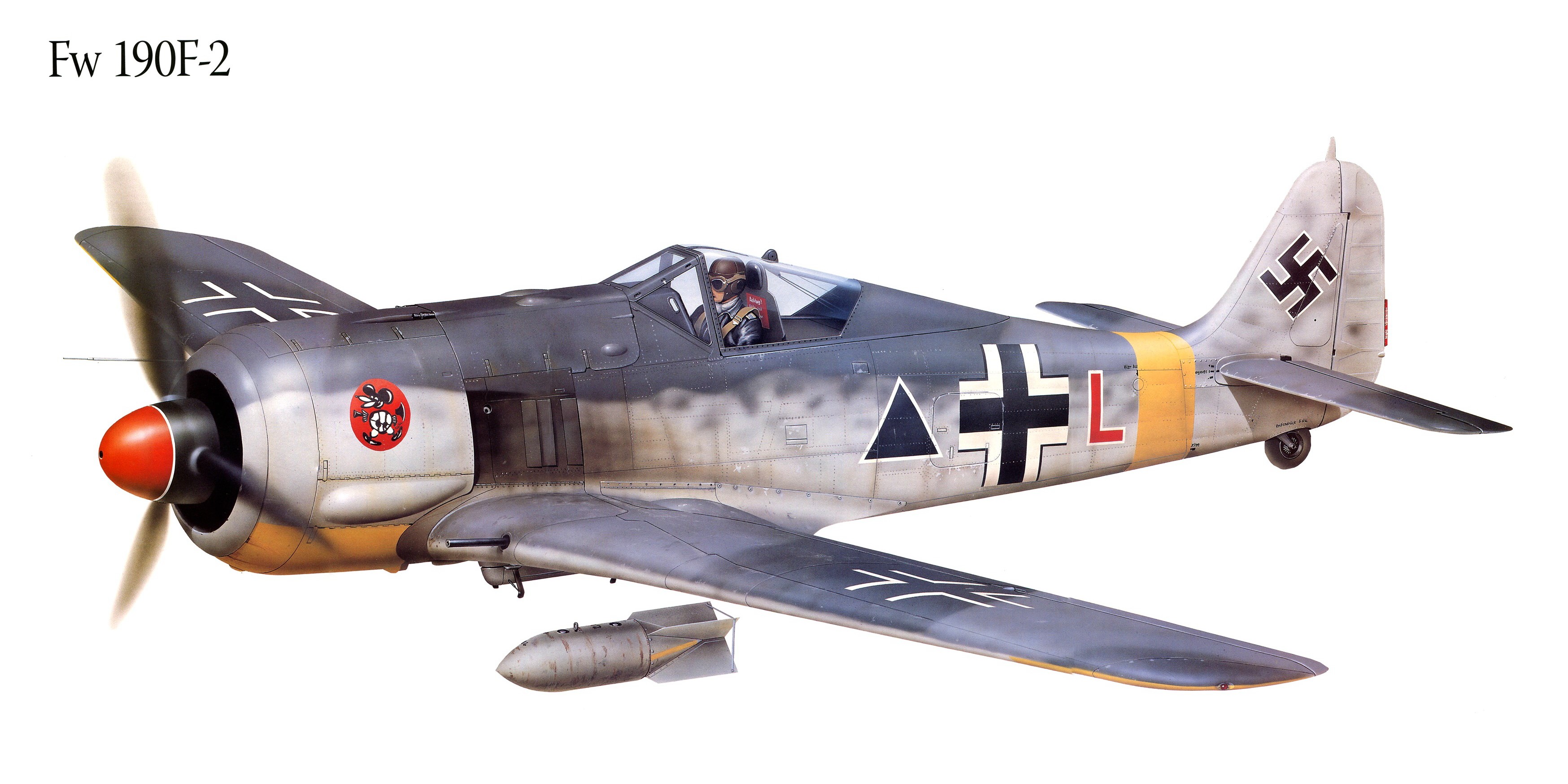 Fw 190F-2 German Fighter Plane HD Wallpaper