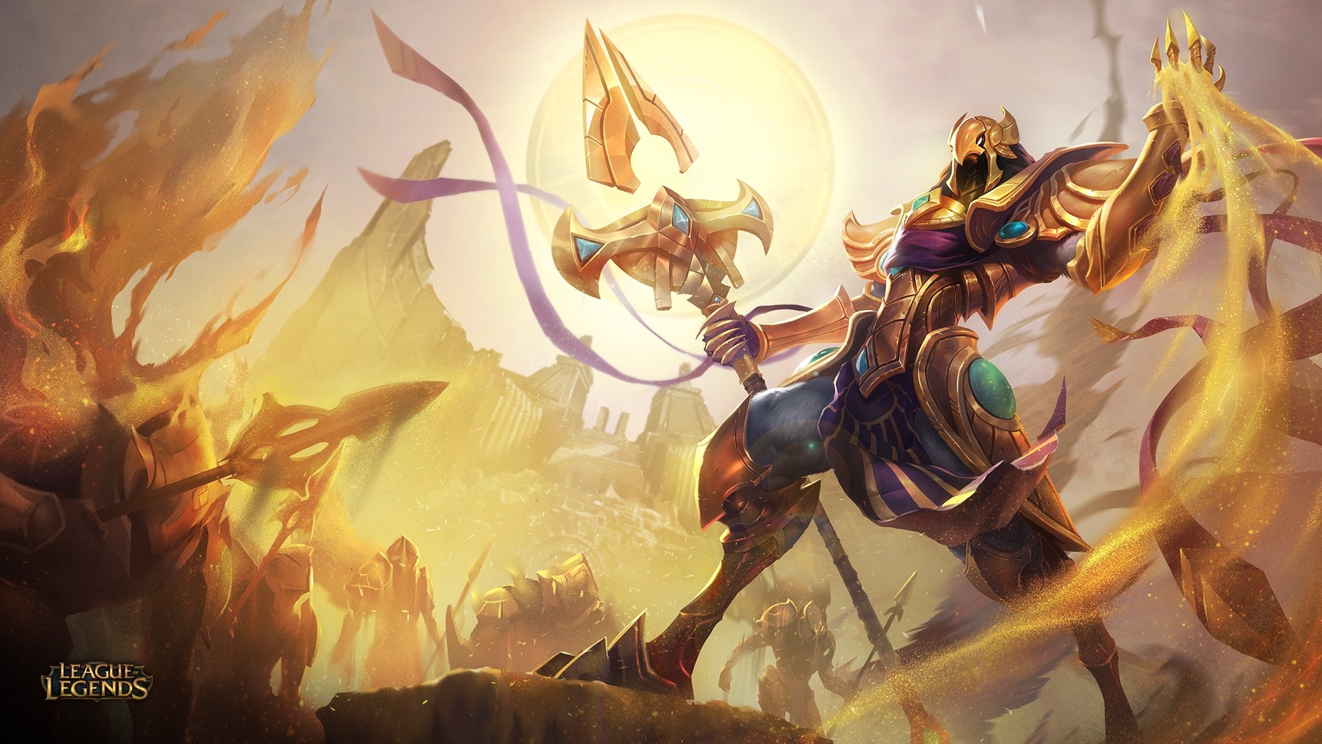 Azir, Emperor of the Sands from League of Legends HD Wallpaper