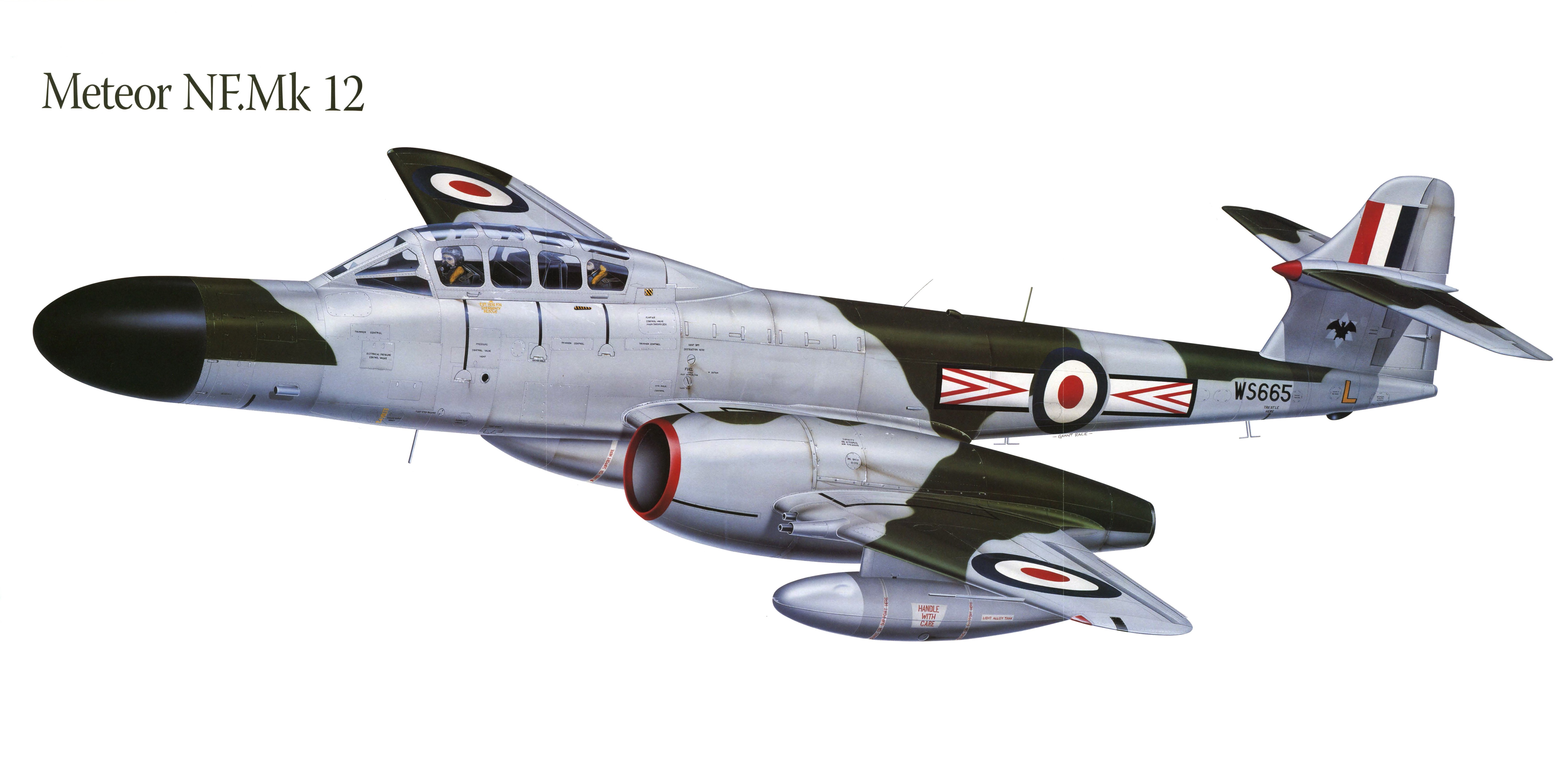 Meteor NF.Mk 12 Airplane HD Wallpaper