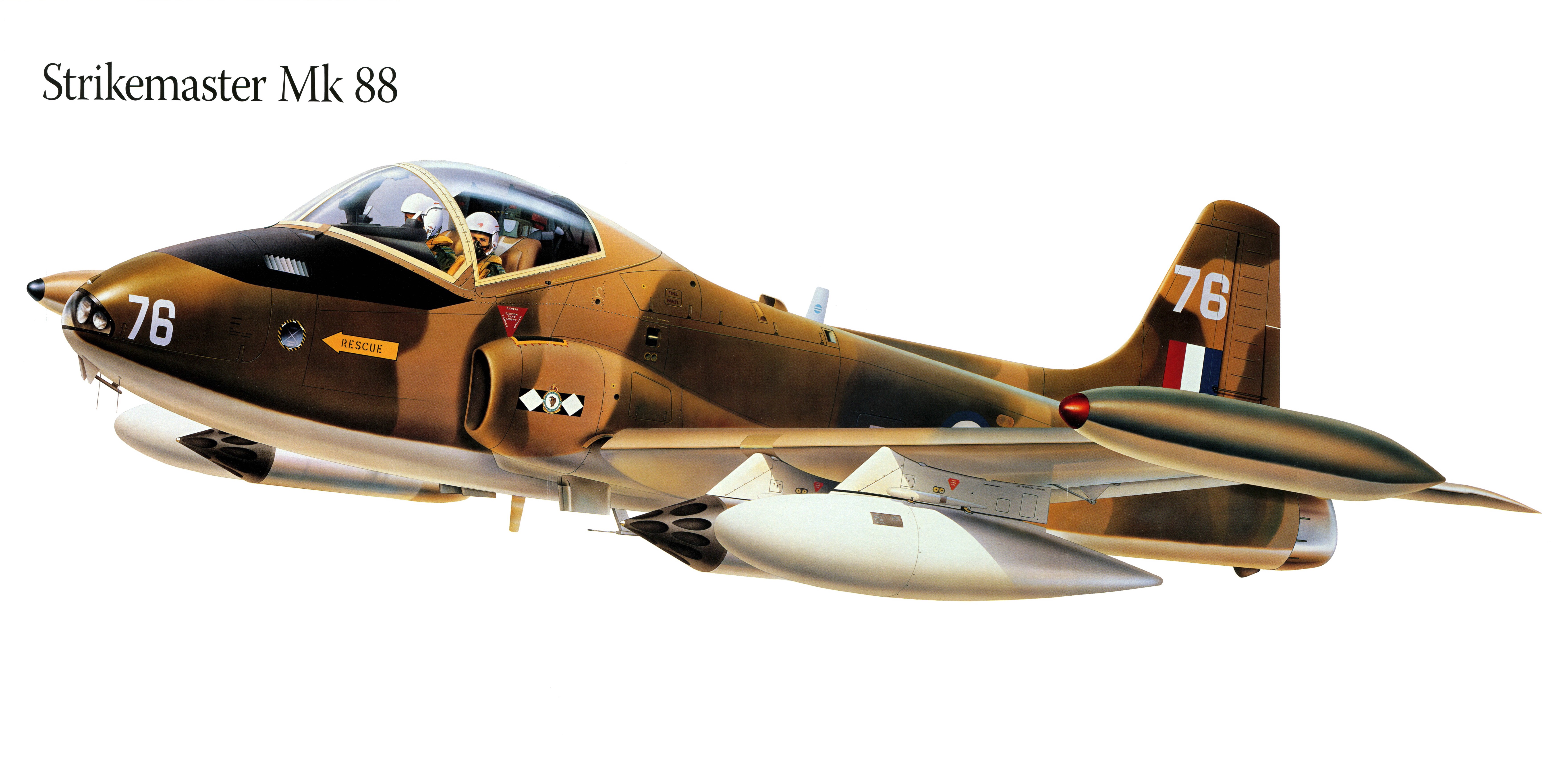 Strikemaster Mk 88 Airplane Painting Art HD Wallpaper
