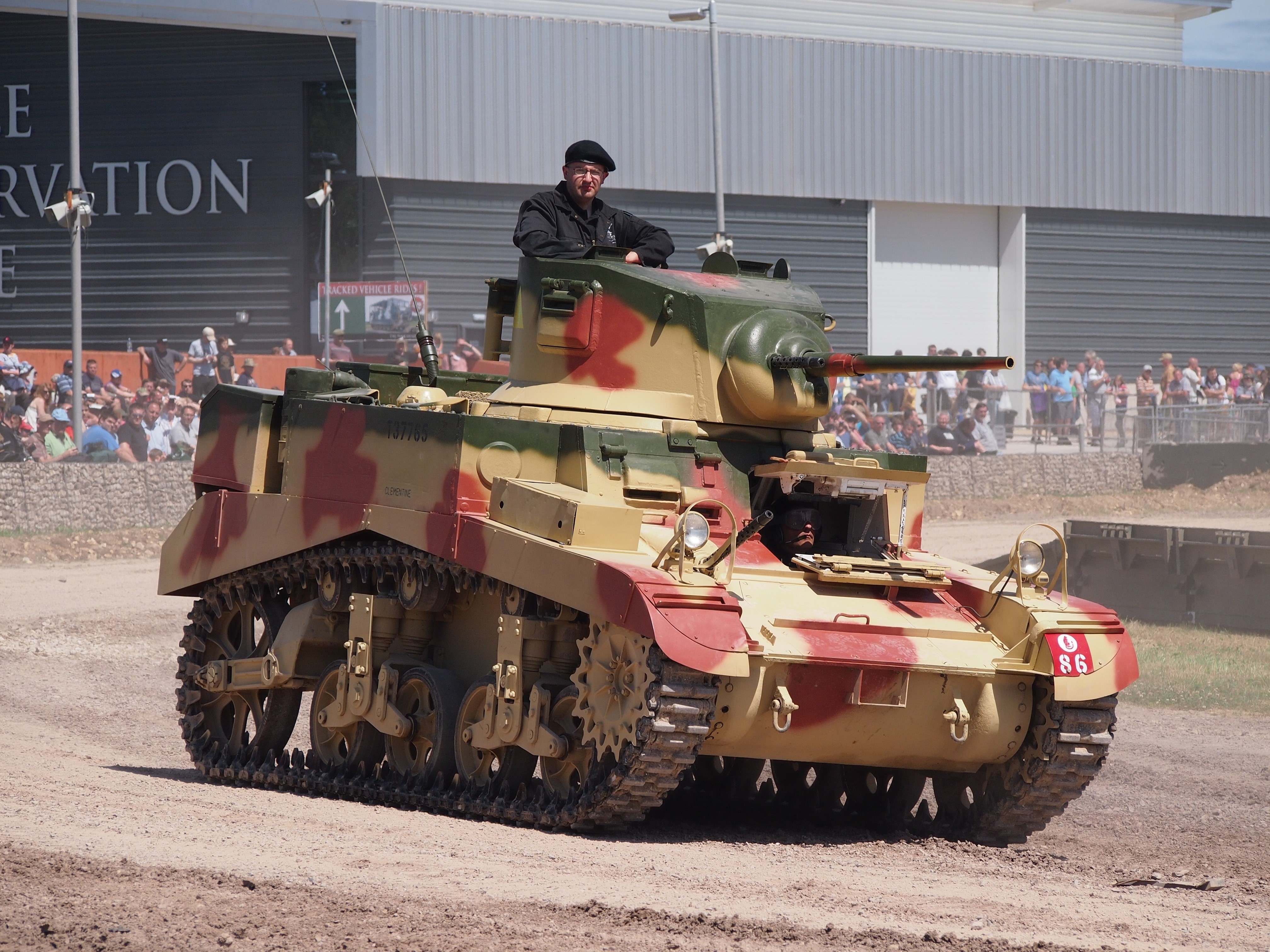 M3A1 Stuart tank with crew HD Wallpaper