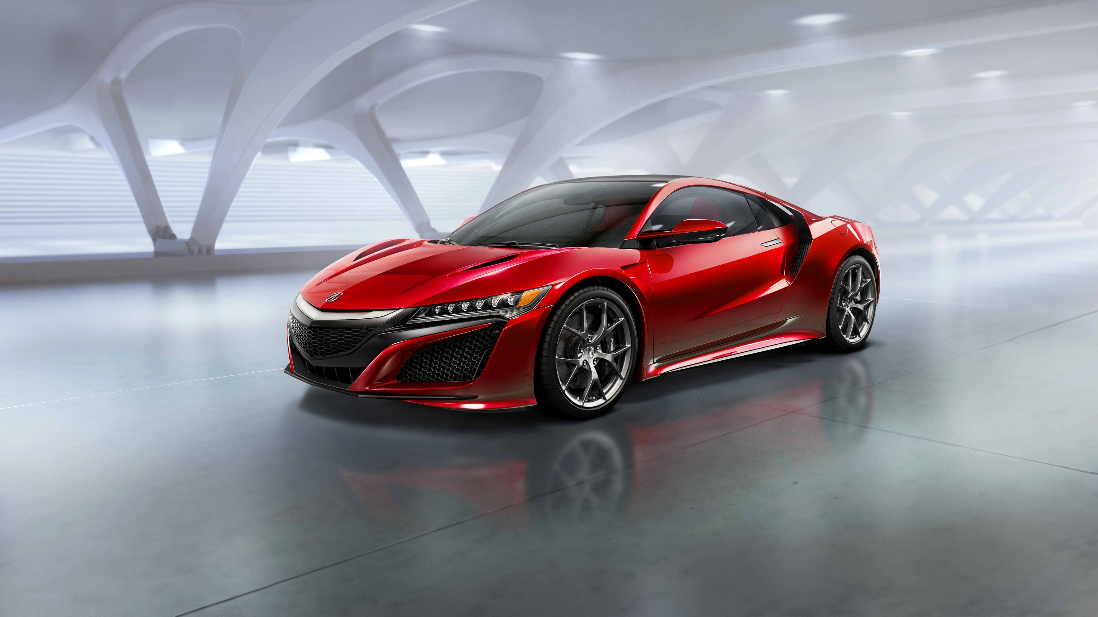 Red 2015 Acura NSX sports car HD Wallpaper