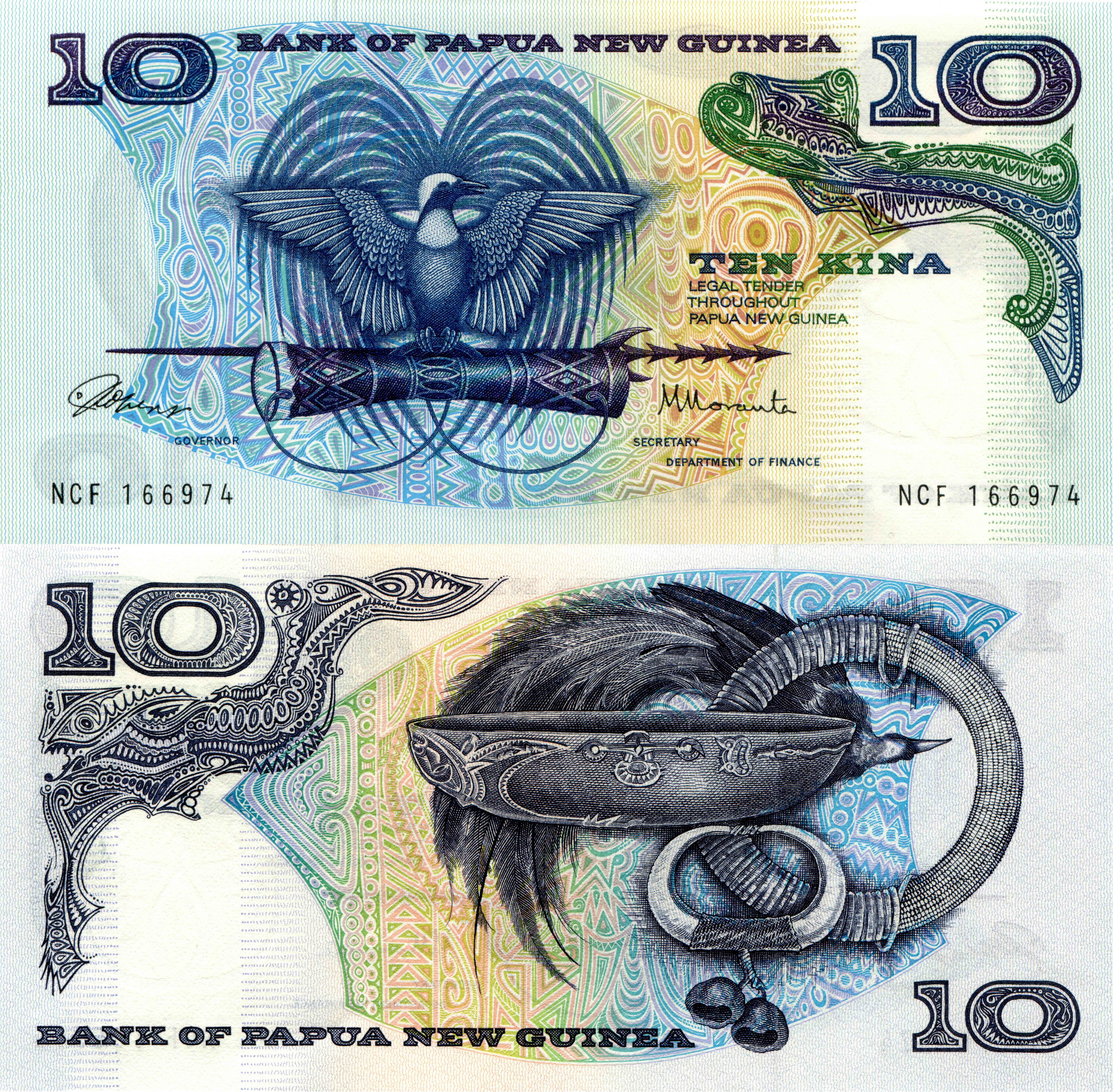10 Kina Banknote of Papua New Guinea HD Wallpaper