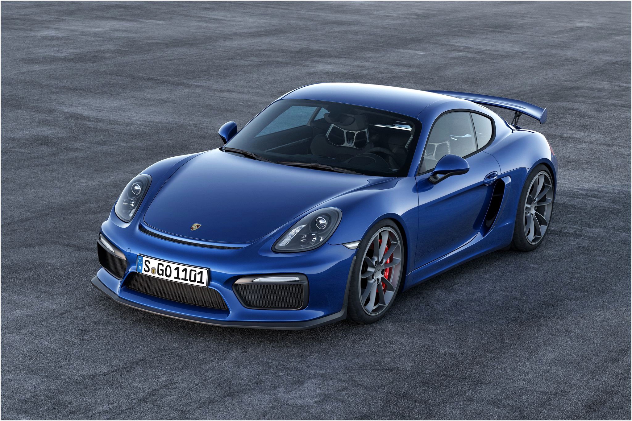 Blue 2016 Porsche Cayman GT4 HD Wallpaper