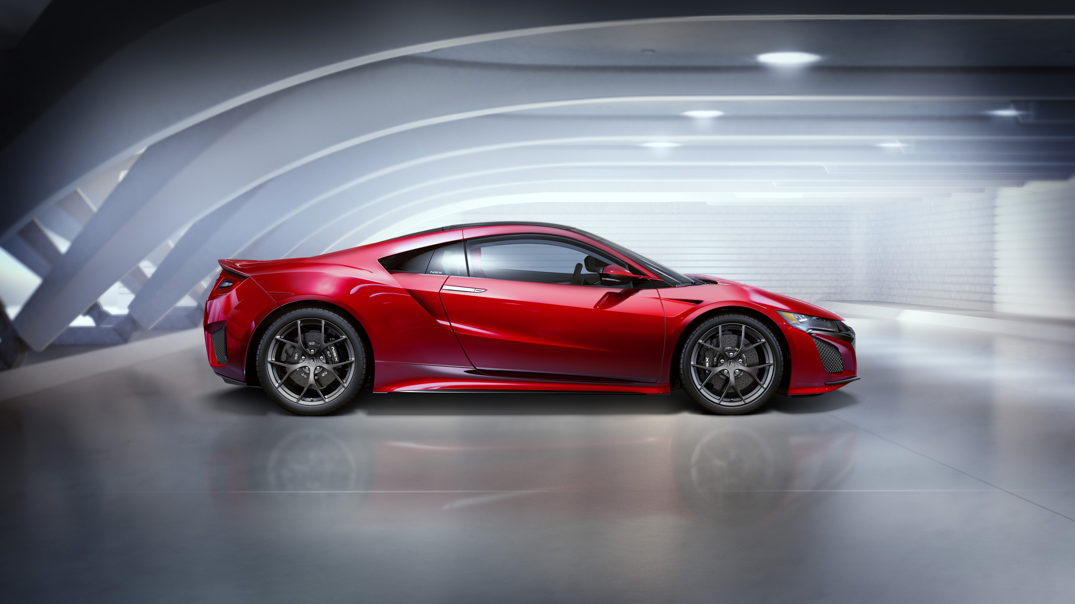 Red 2015 Acura NSX sports car HD Wallpaper