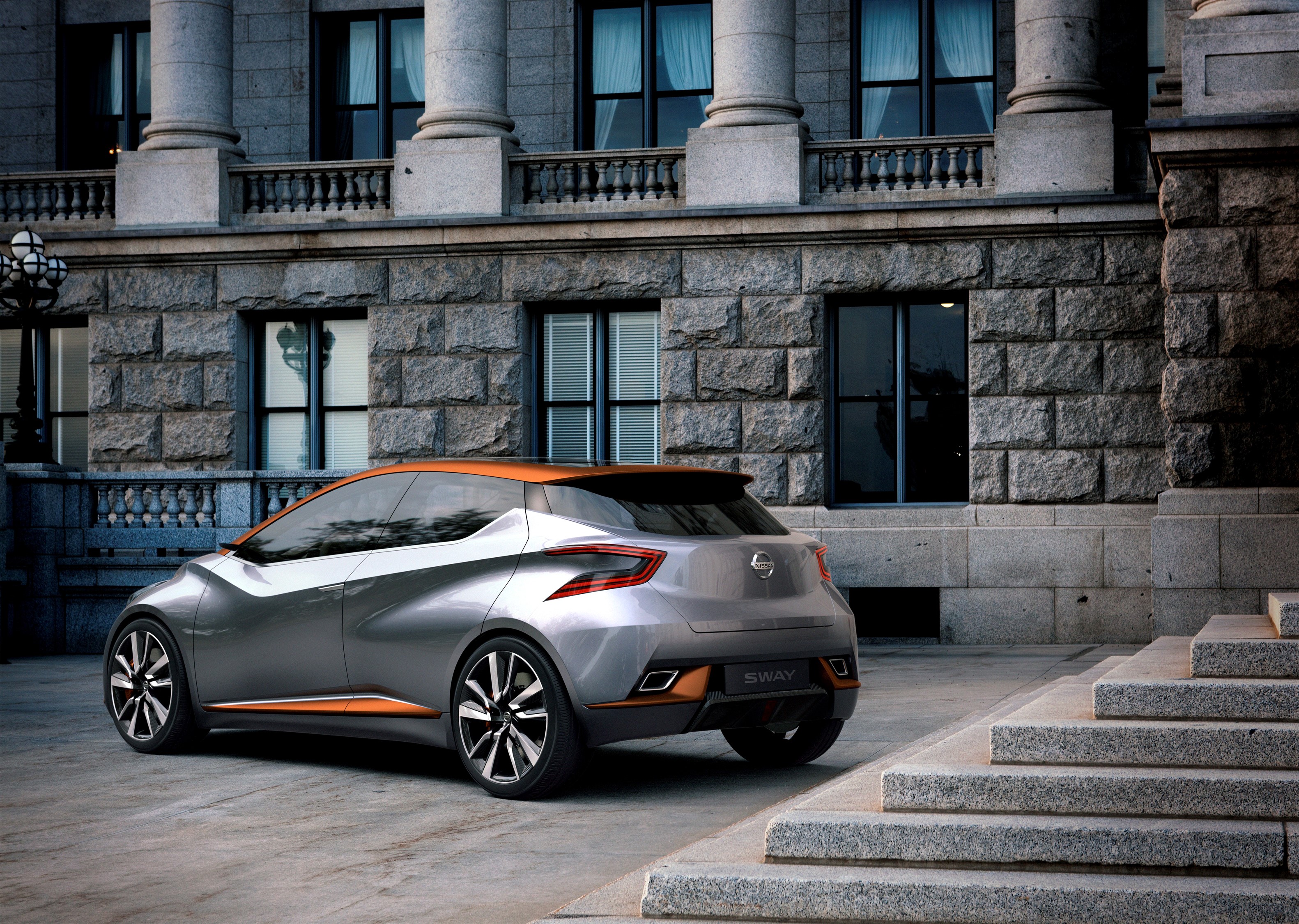 Nissan Sway concept car rear view HD Wallpaper