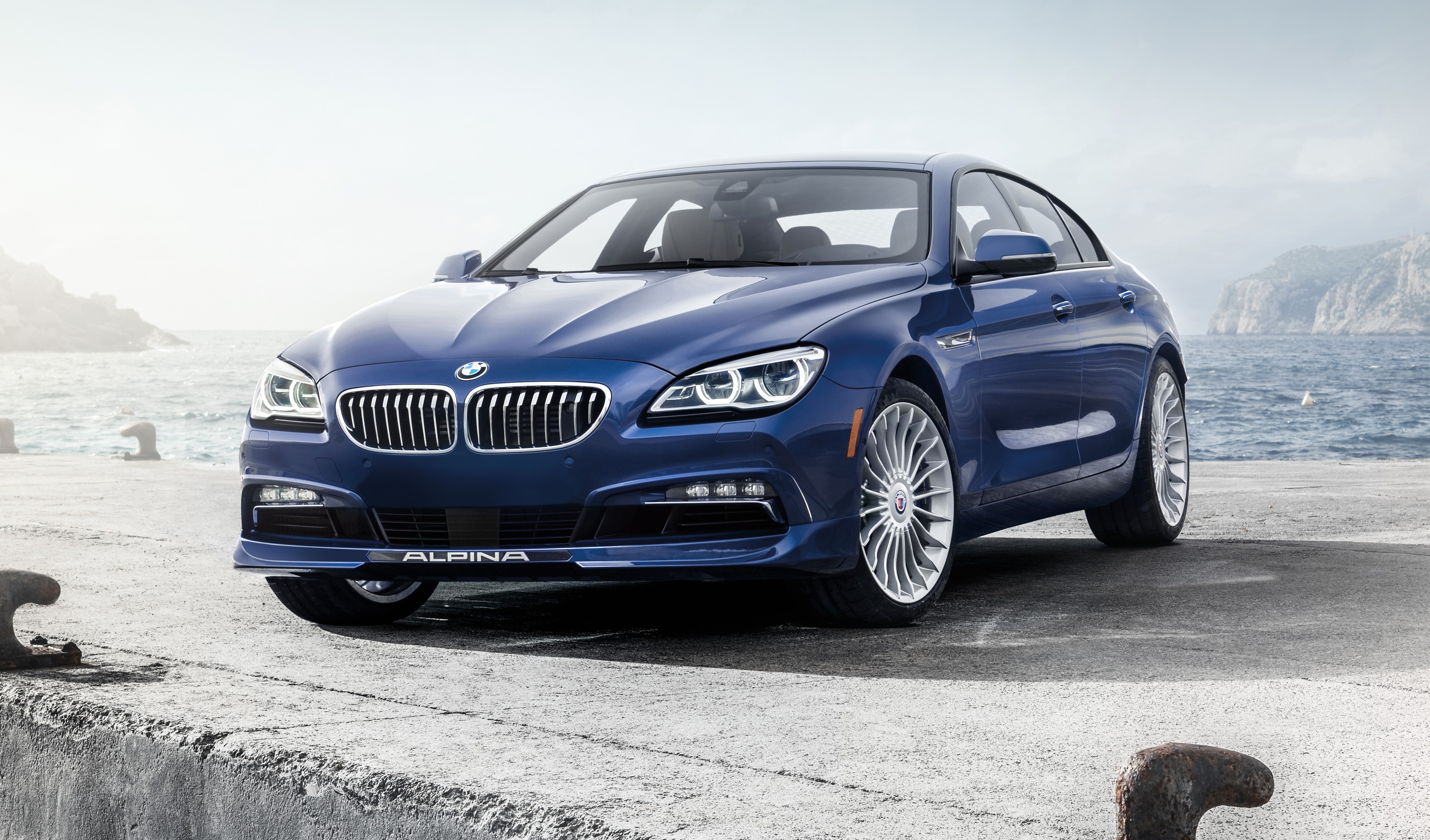 2016 ALPINA B6 BMW Blue Metallic Front HD Wallpaper