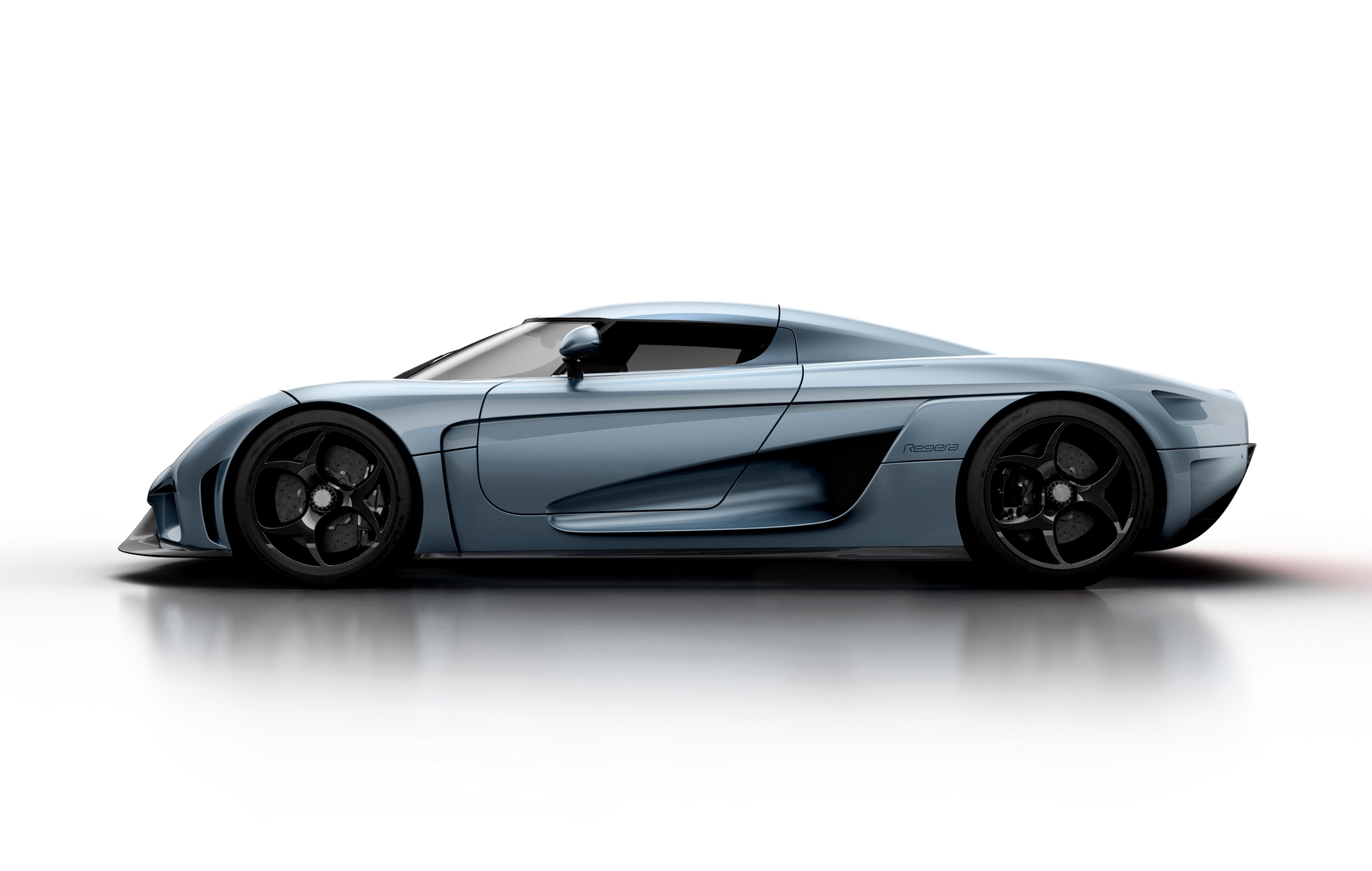 Koenigsegg Regera in grey, side view HD Wallpaper