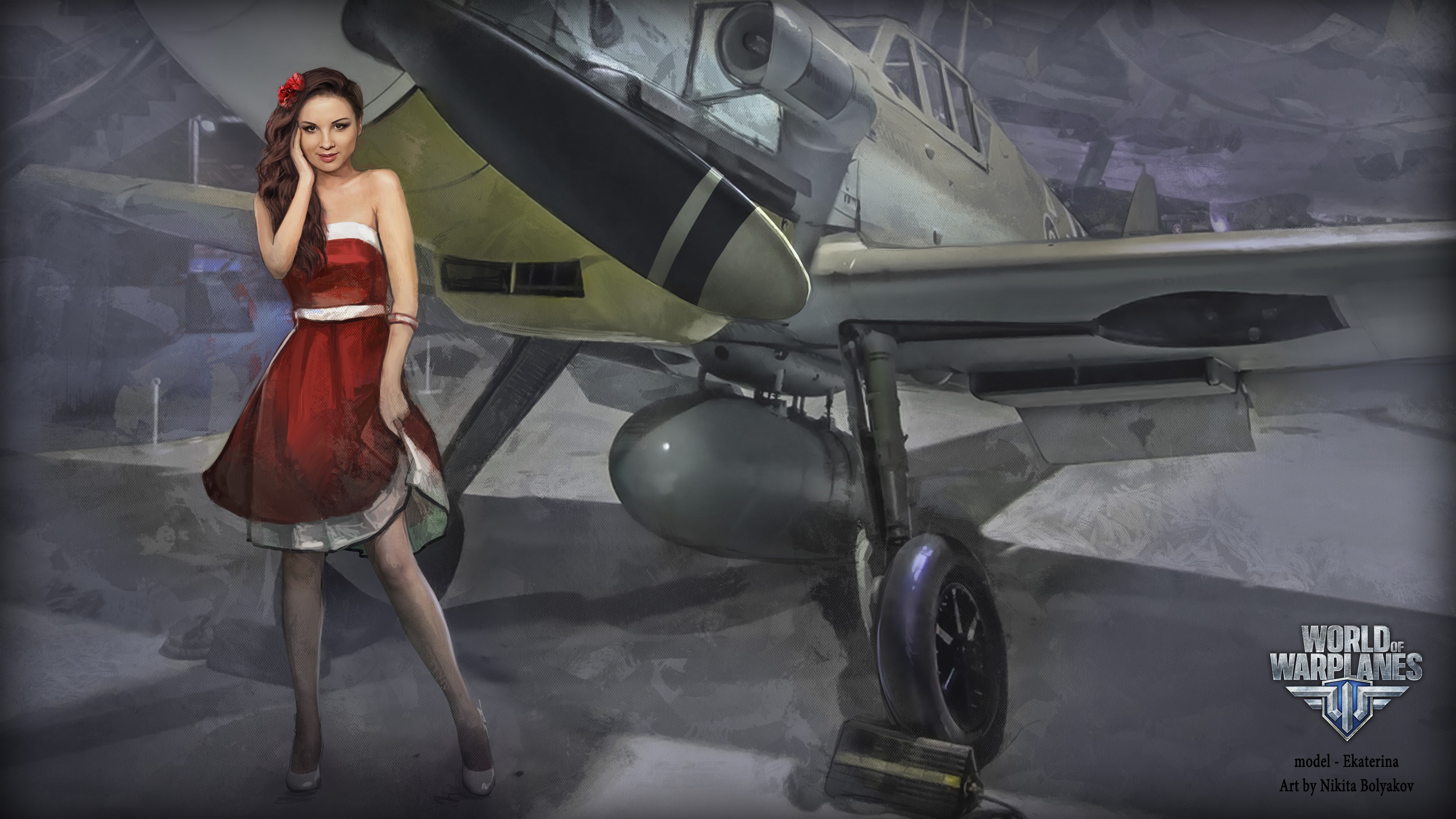 Ekaterina from World of Warplanes HD Wallpaper
