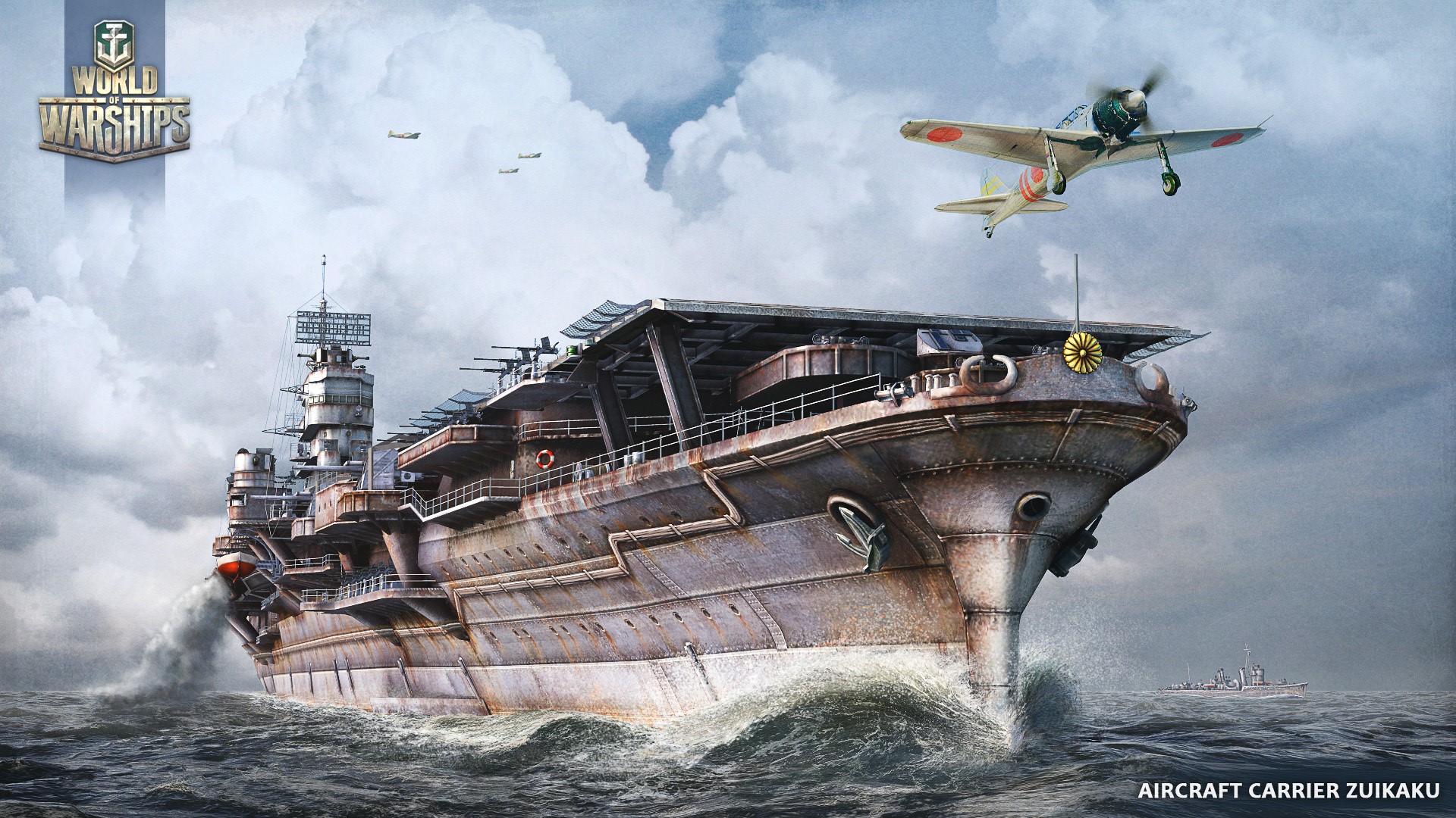 Aircraft Carrier Zuikaku from World of Warships HD Wallpaper