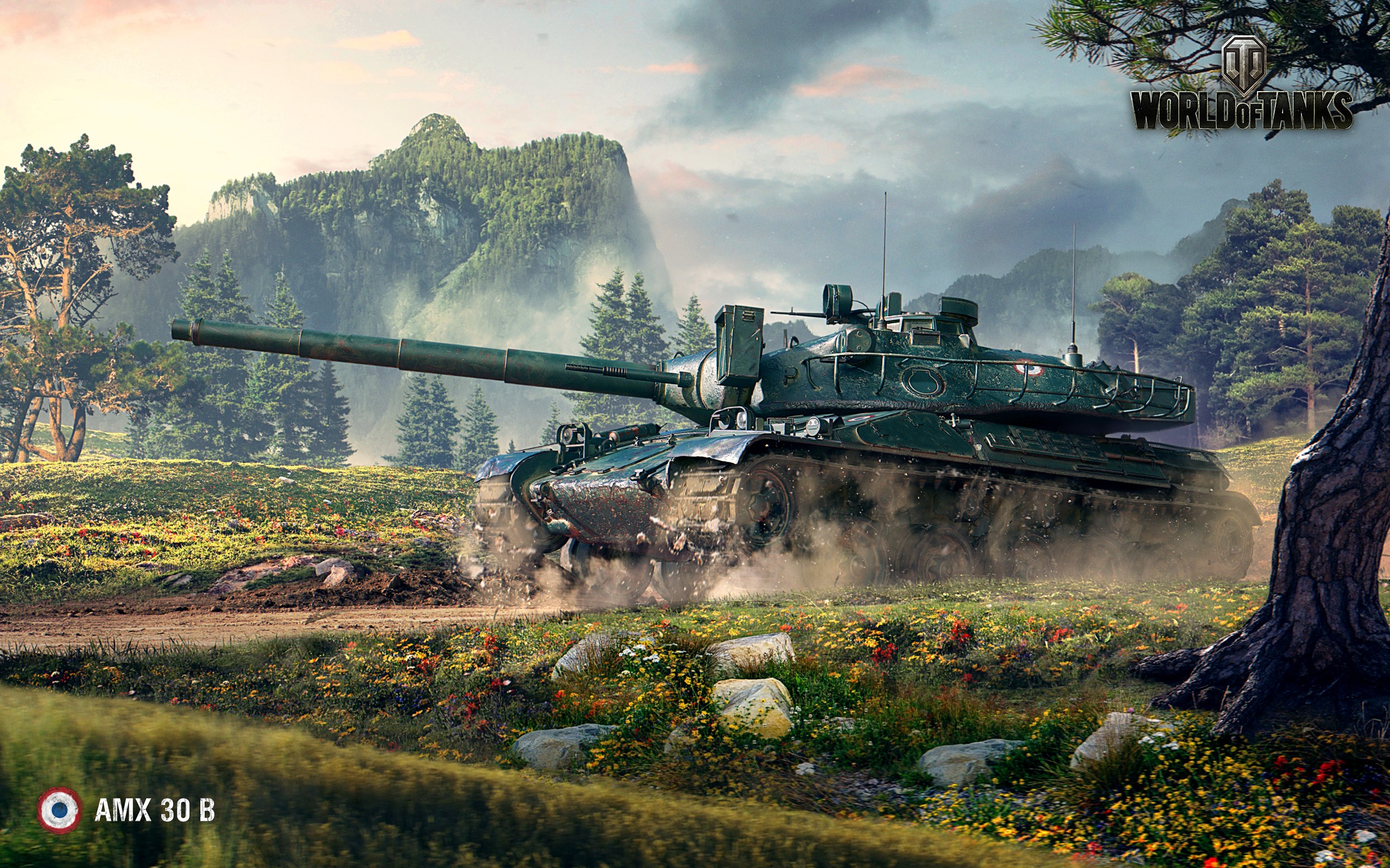 AMX 30 B tank in World of Tanks HD Wallpaper