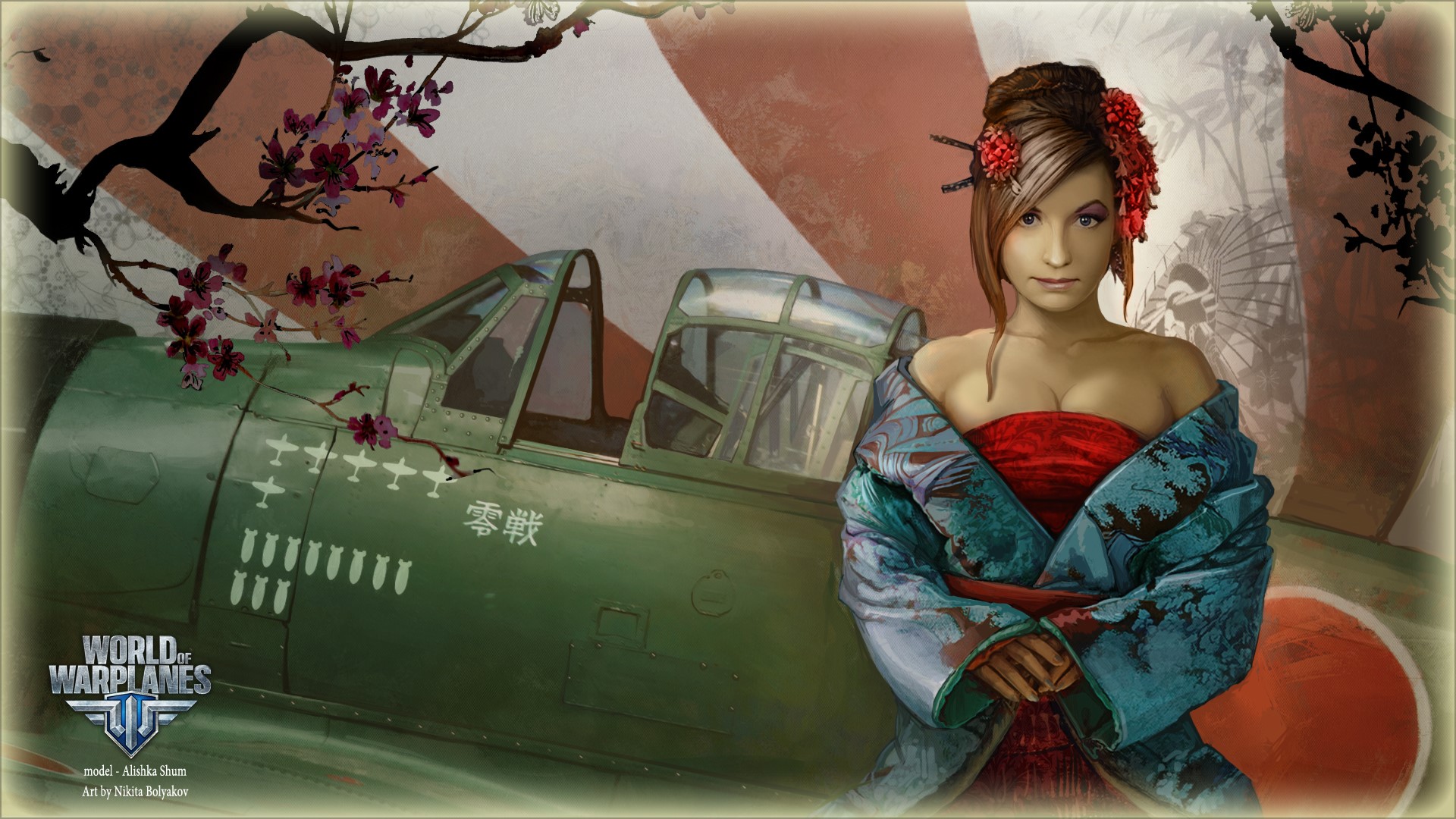 Alishka Shum from World of Warplanes by Nikita Bolyakov HD Wallpaper