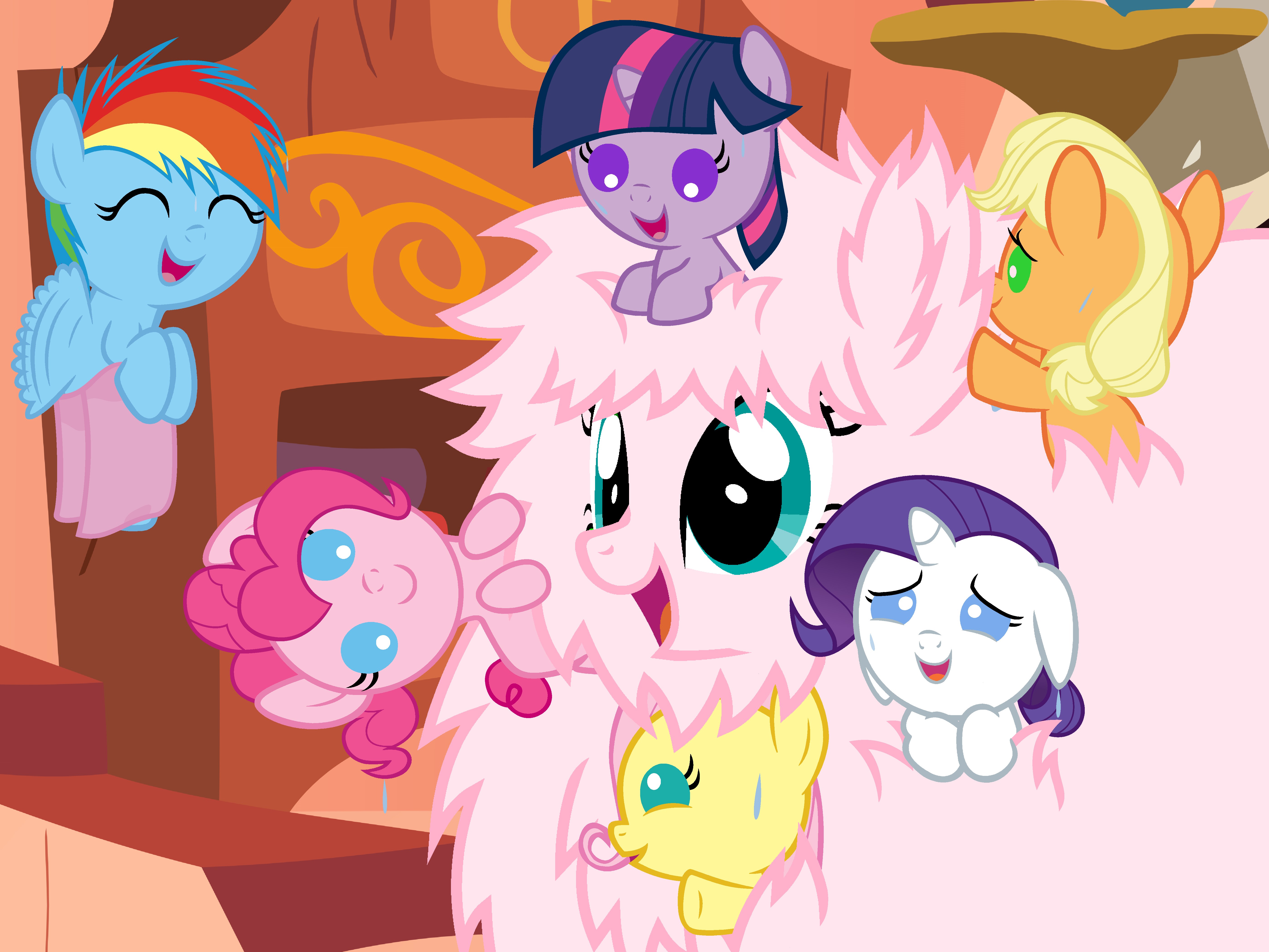 My Little Pony characters gathered together HD Wallpaper