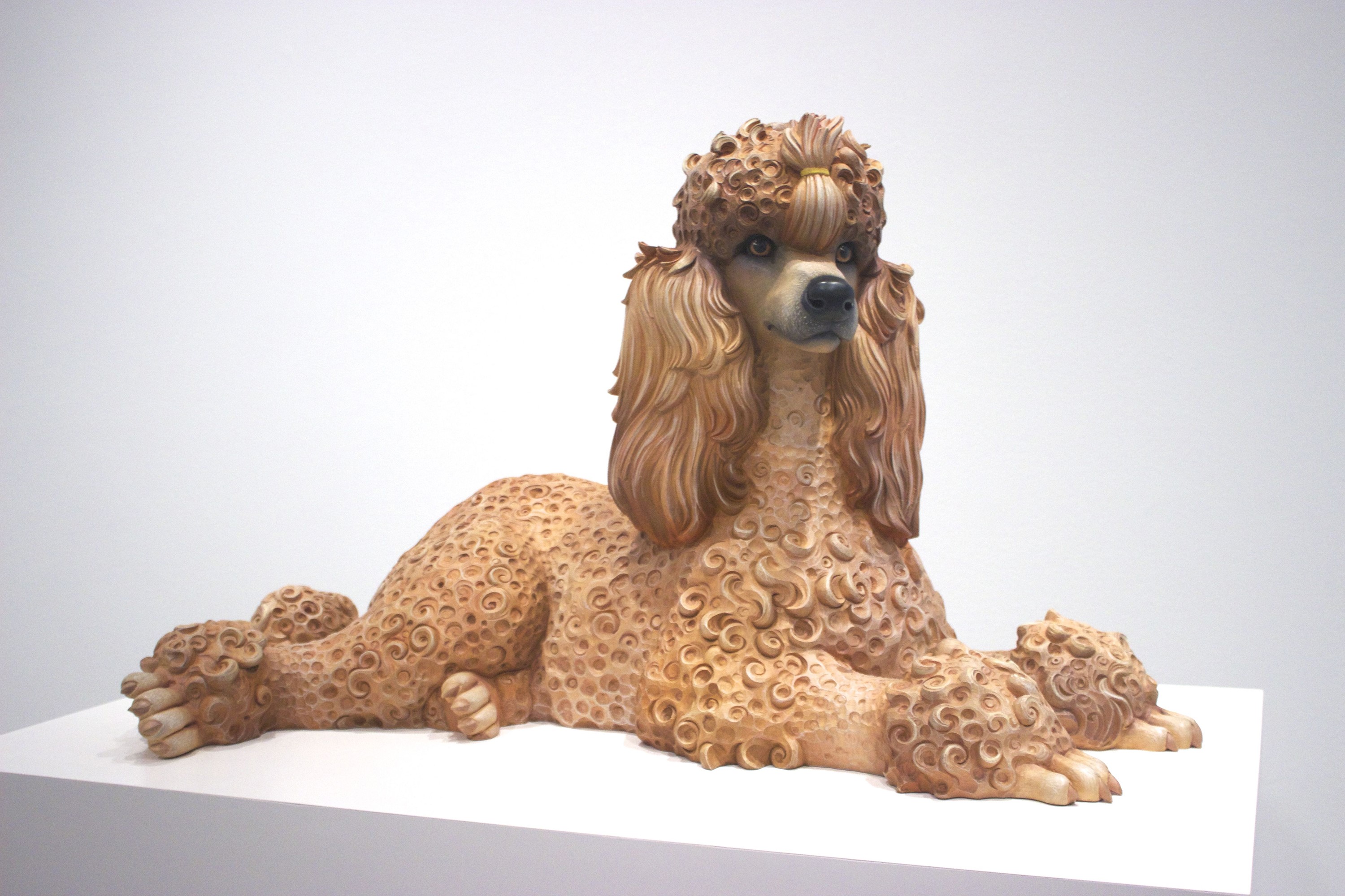 Jeff Koons Poodle Sculpture HD Wallpaper