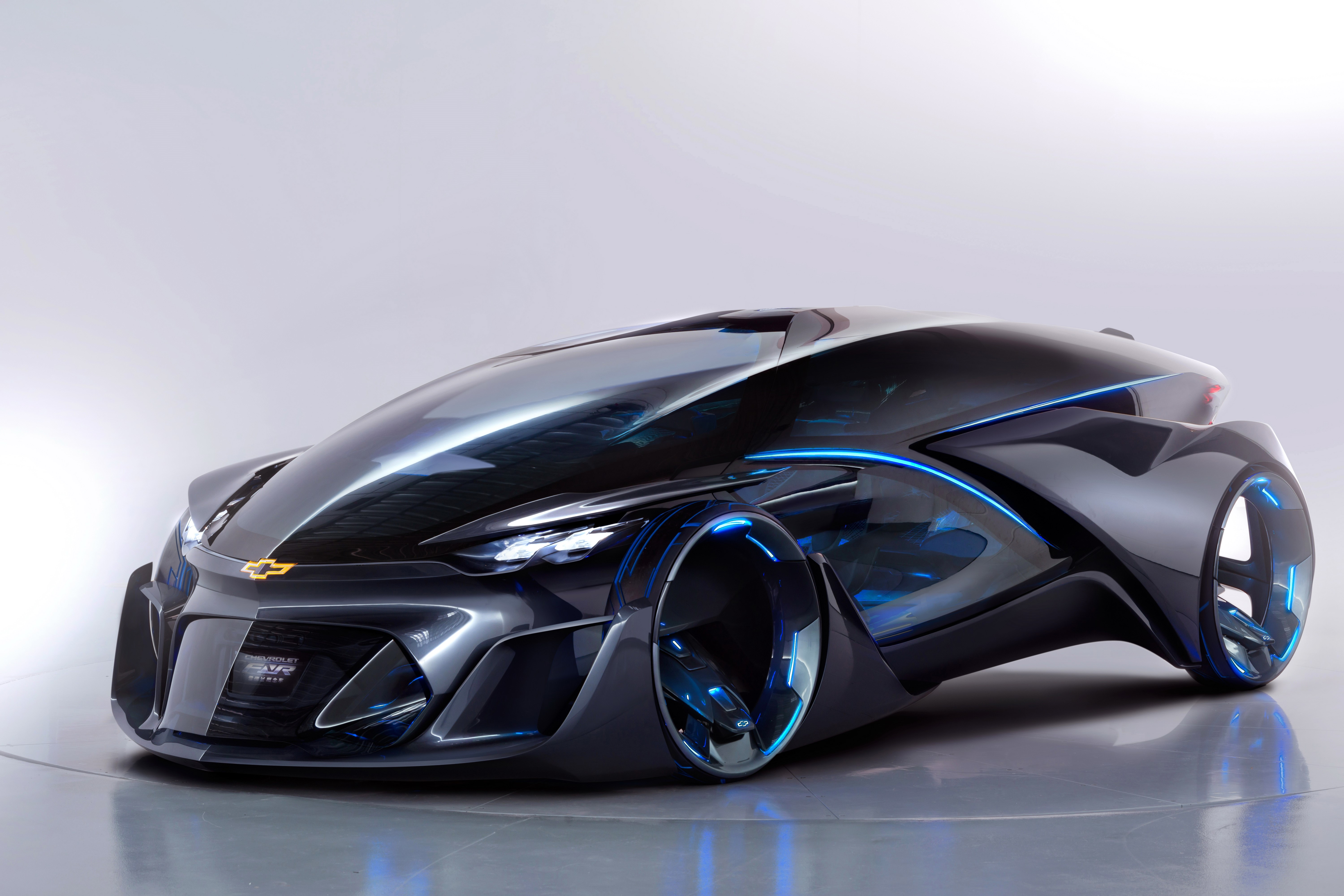 Chevrolet FNR concept car with blue accents HD Wallpaper