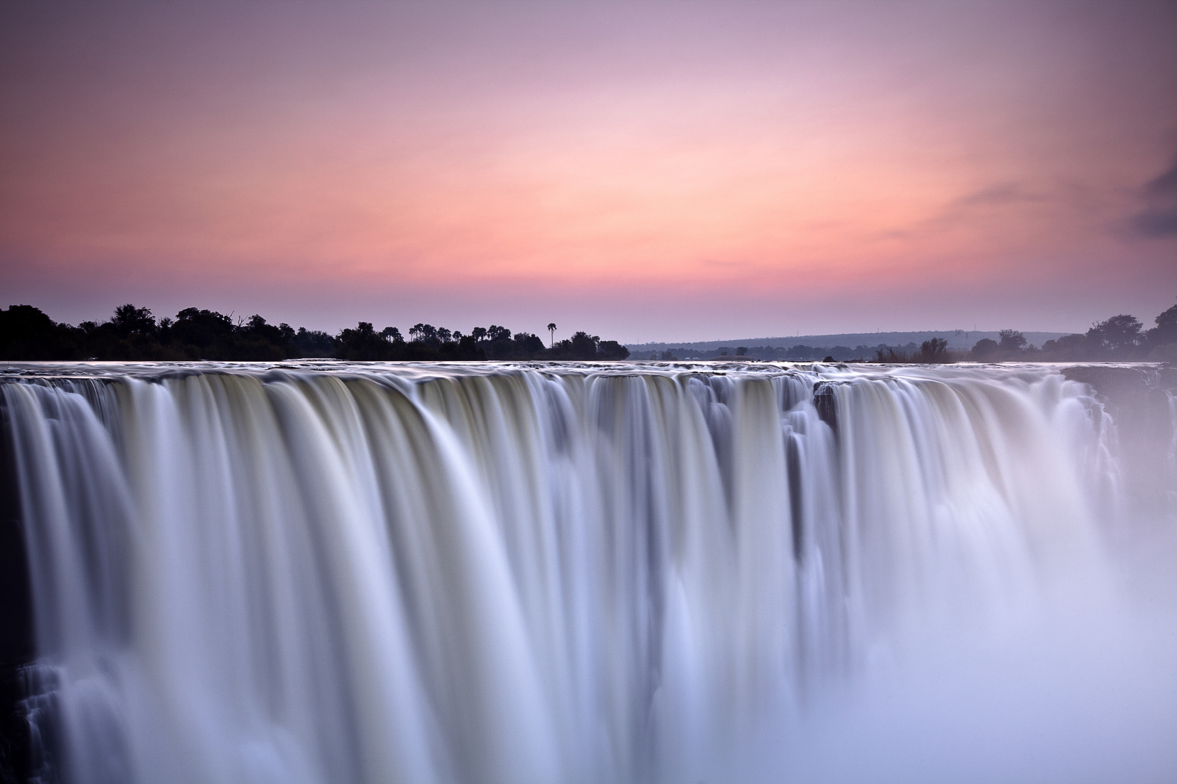 Victoria Falls at Sunset HD Wallpaper