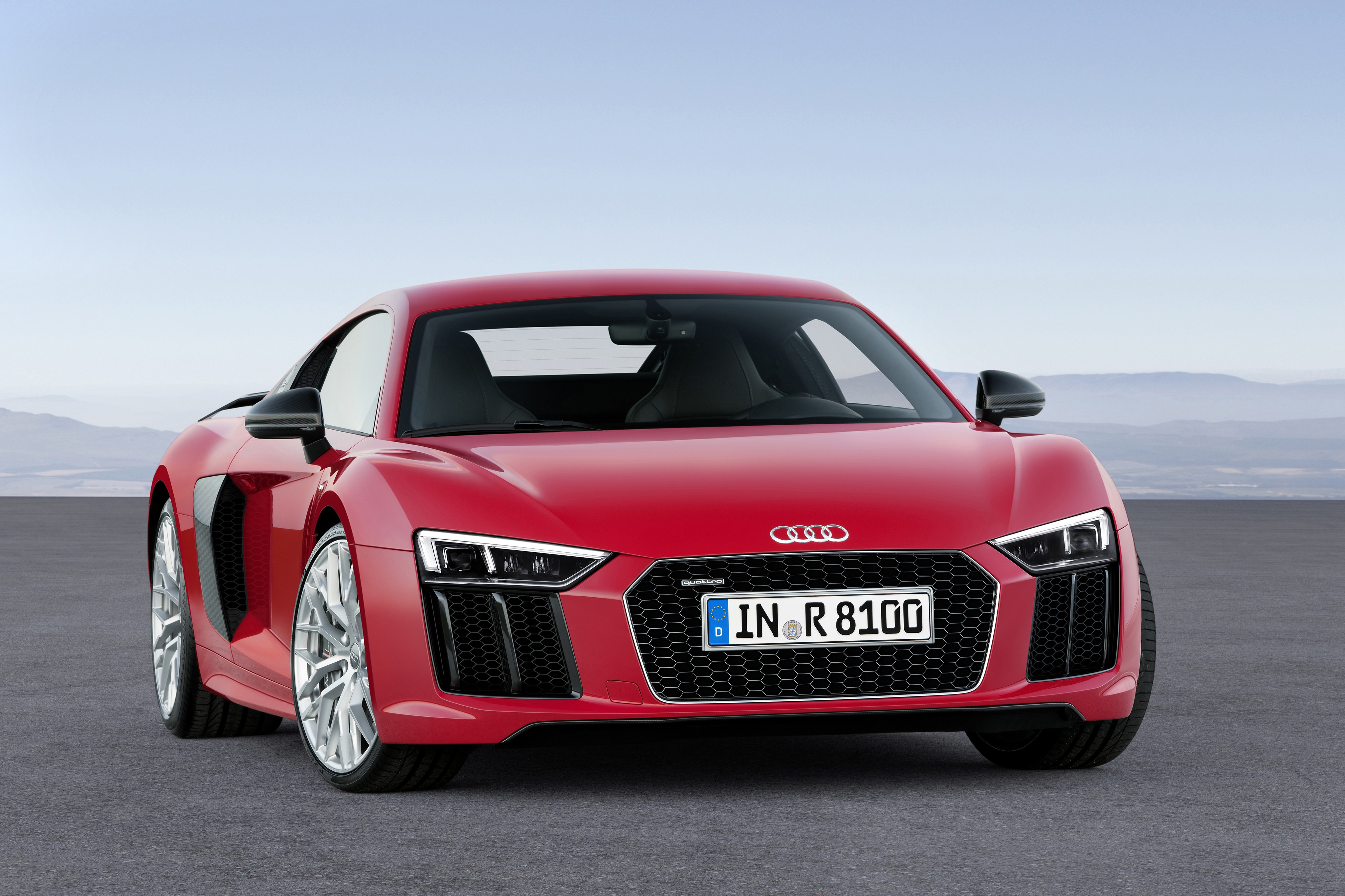 Red Audi R8 V10 Quattro HD Wallpaper