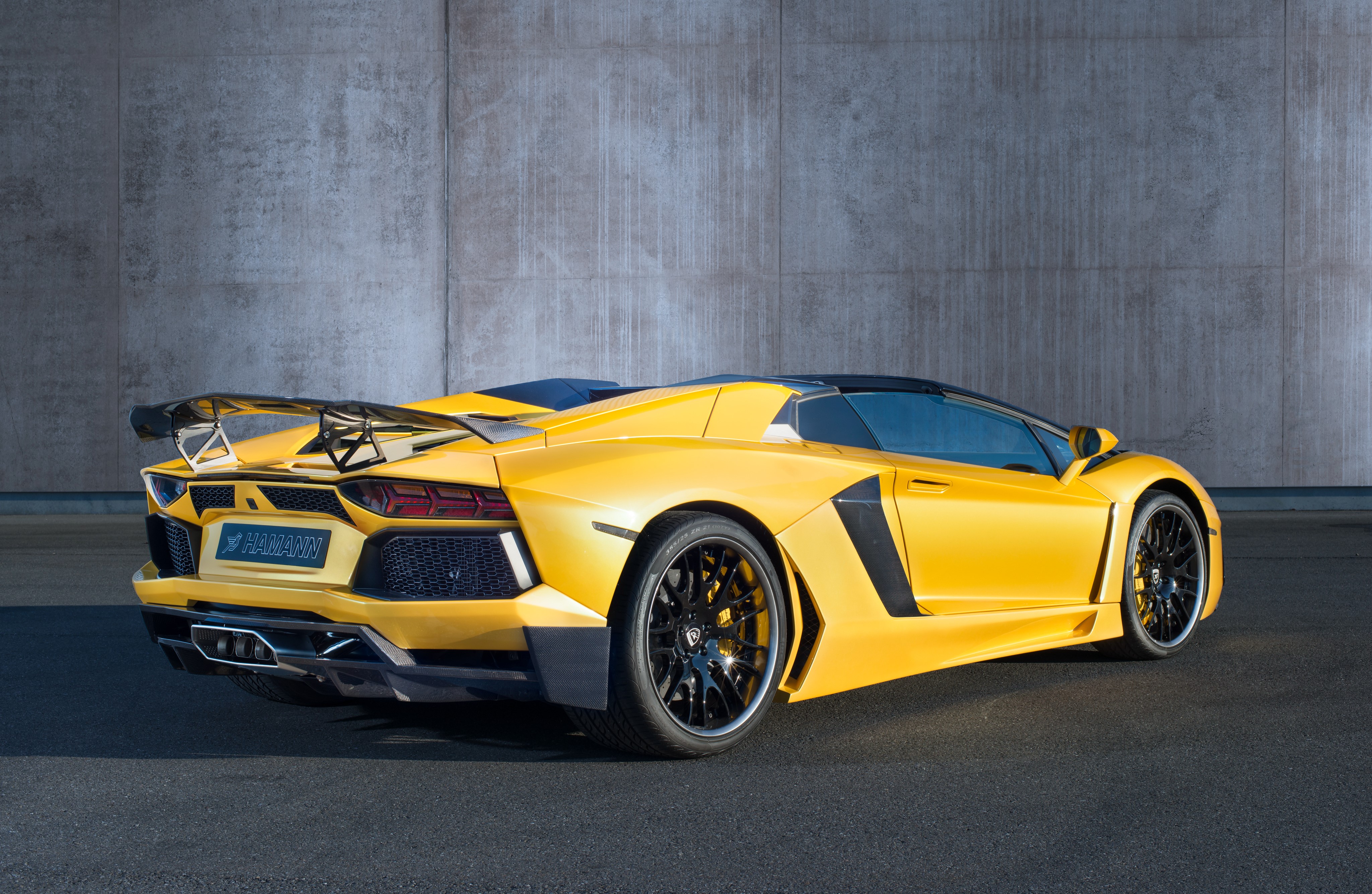 Hamann Aventador Roadster Limited LB834 Yellow HD Wallpaper
