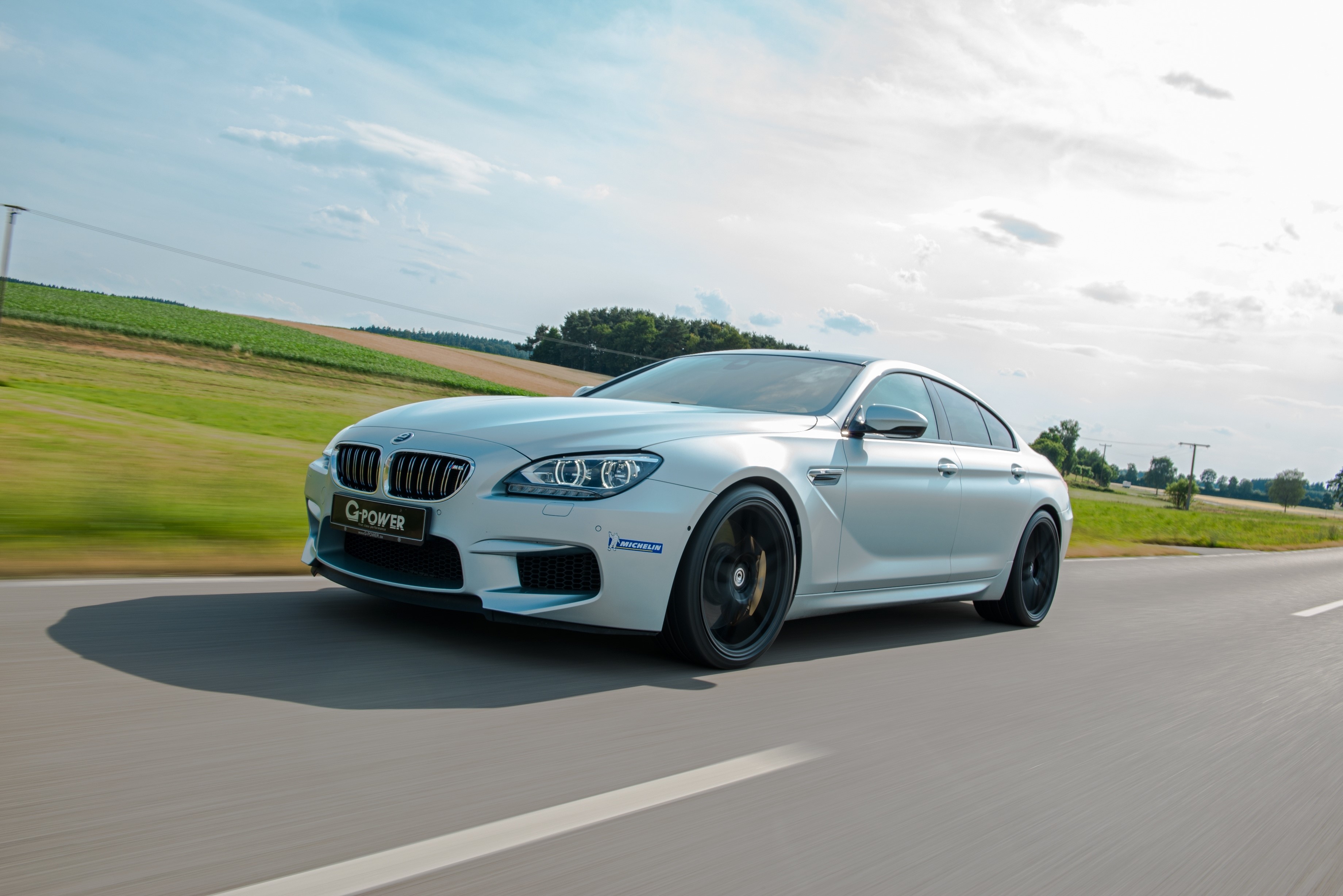 G-Power M6 Gran Coupe F06 on a Road HD Wallpaper
