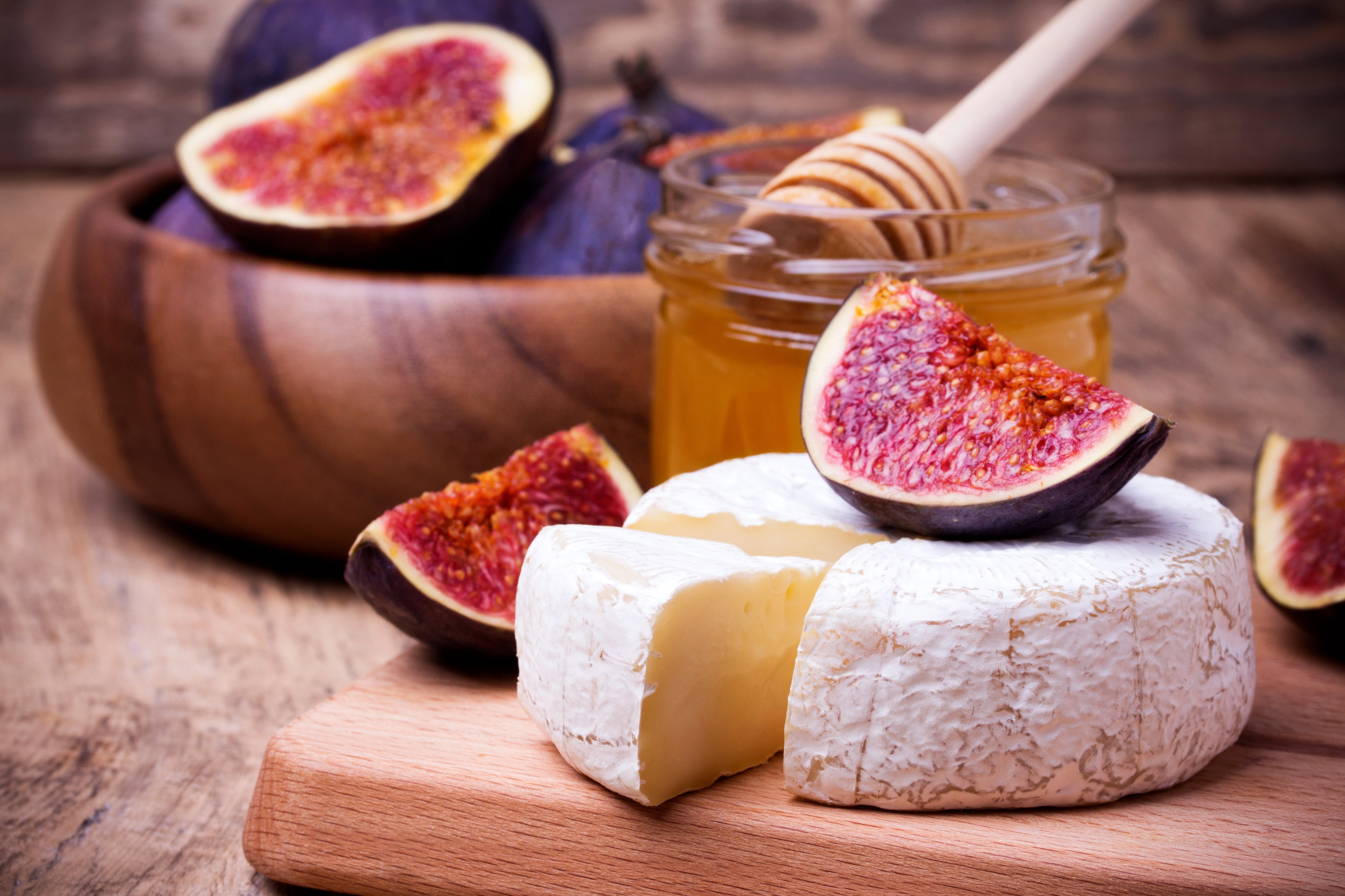Cheese, Figs, and Honey HD Wallpaper