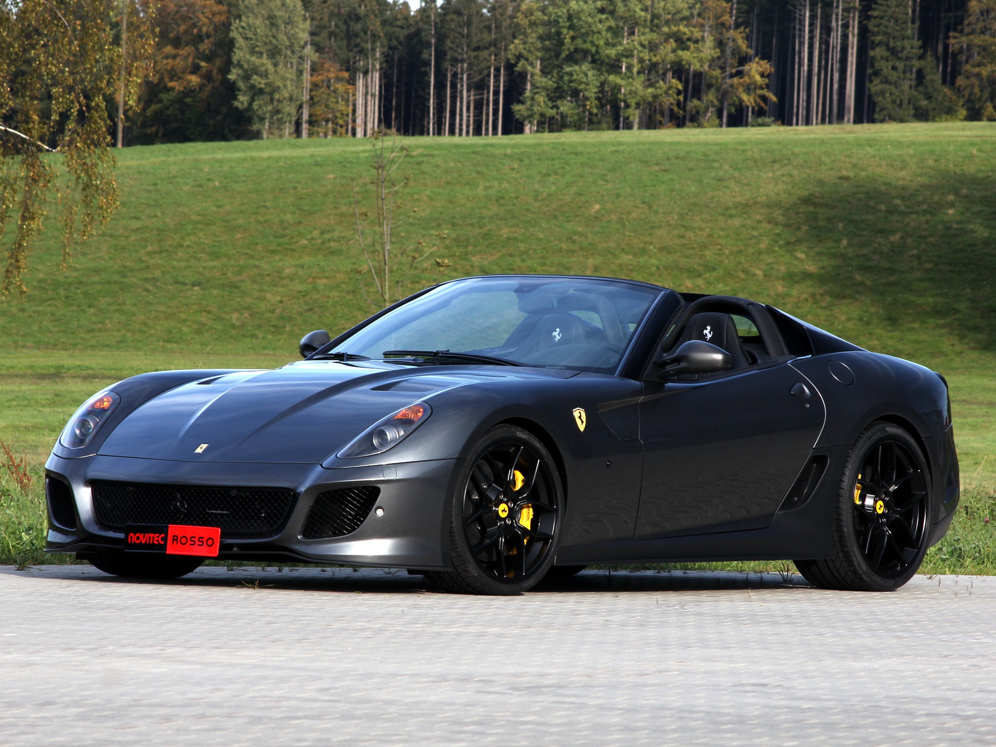 Ferrari 599 GTO Novitec Rosso convertible HD Wallpaper