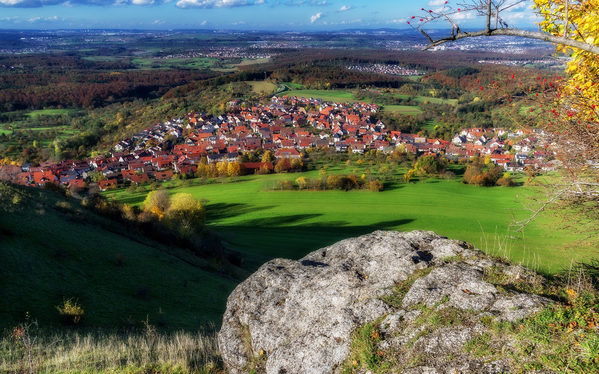 Kohlberg, Germany: Village nestled in rolling hills HD Wallpaper
