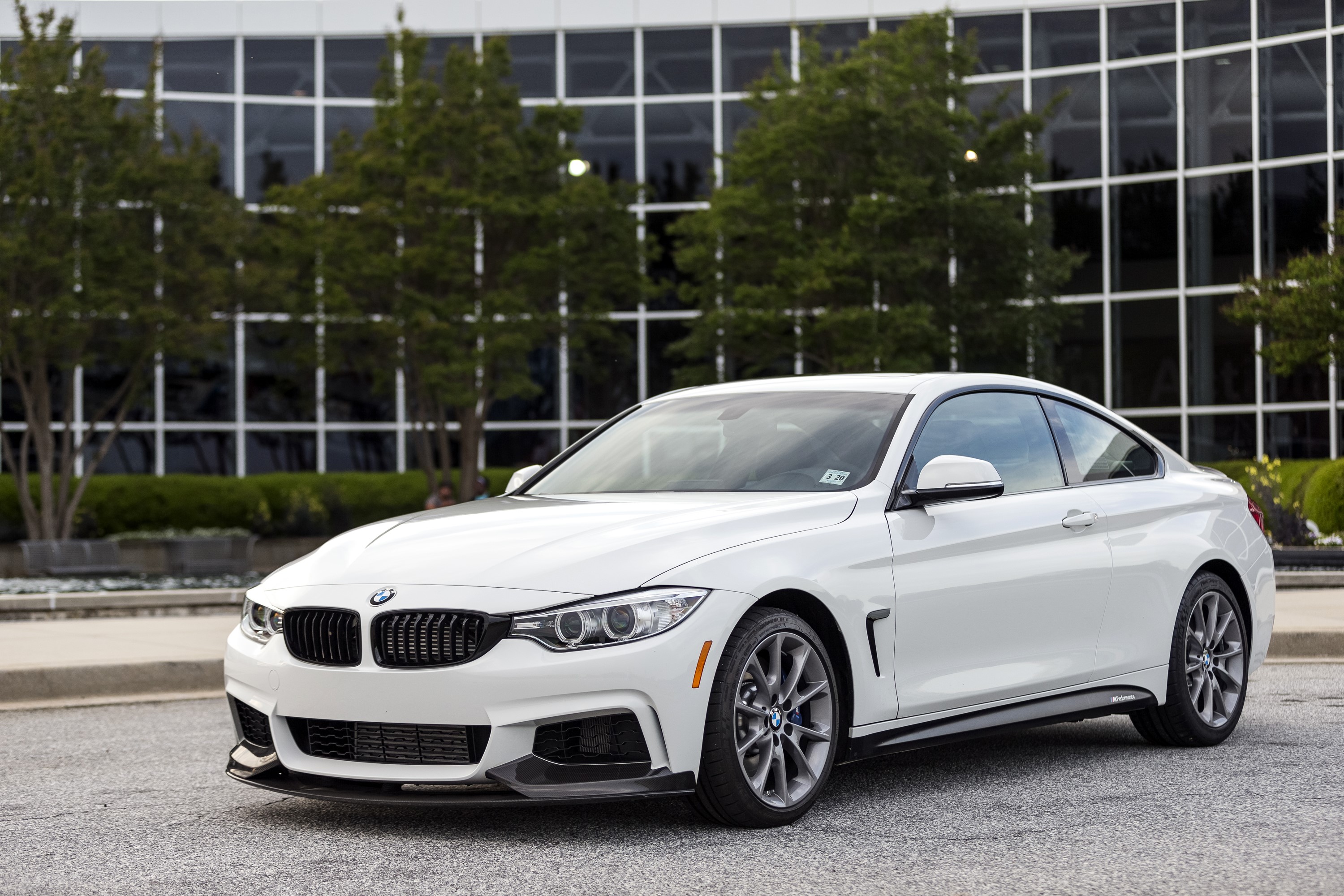 White 2015 BMW 435i ZHP Edition Coupe HD Wallpaper