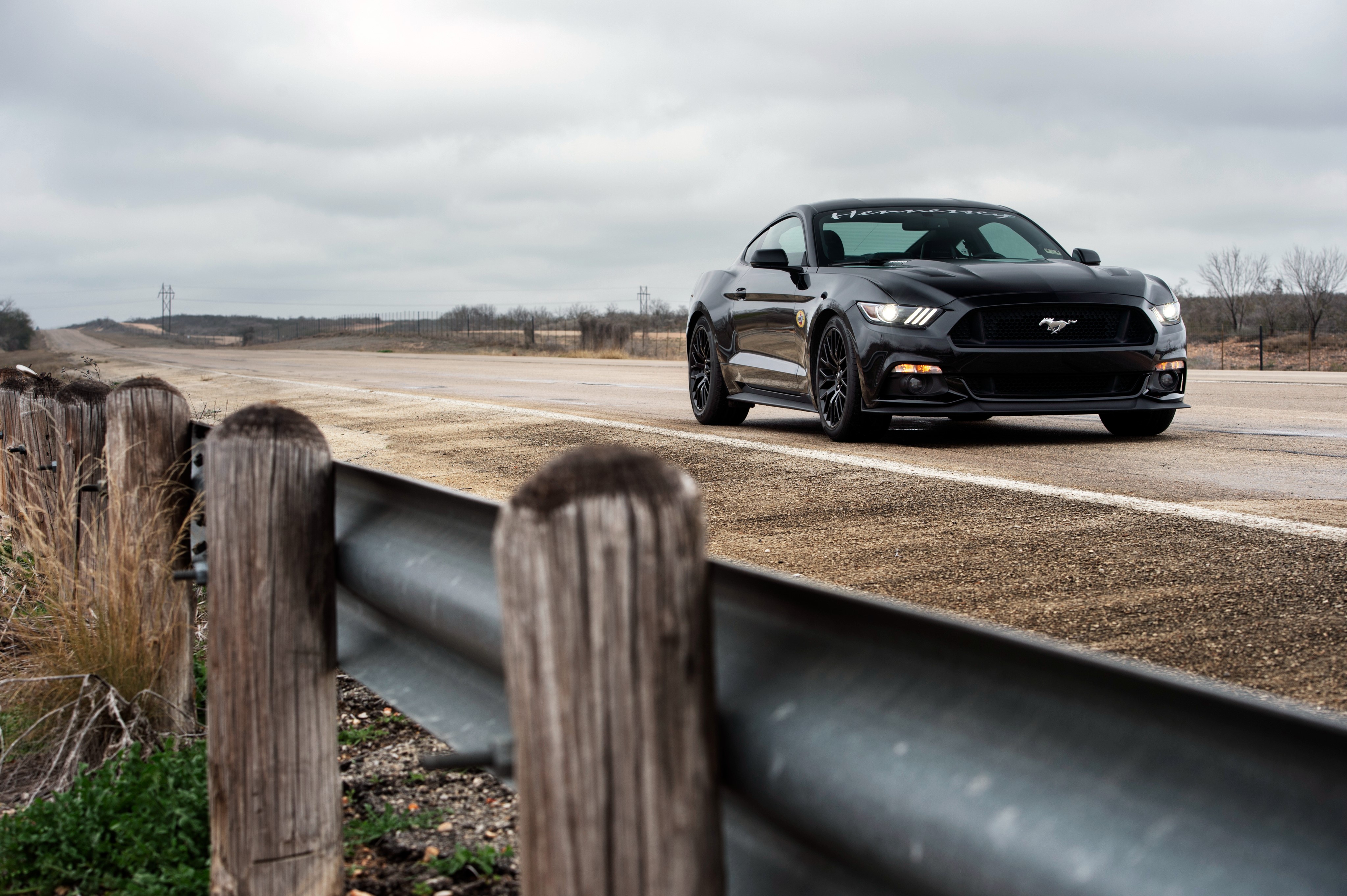 4K 2015 Hennessey Mustang GT HPE700 Supercharged HD Wallpaper