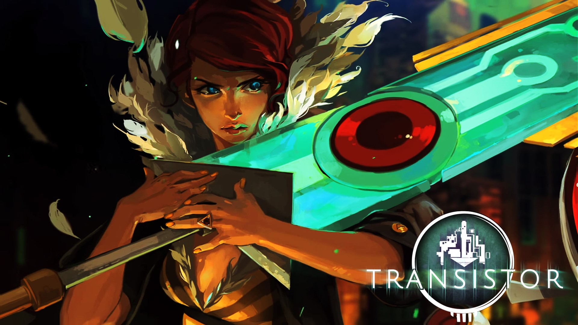 768519 Transistor Supergiant Games Painting Art Swords Glance 768519 Transistor Supergiant Games Painting Art Swords Glance