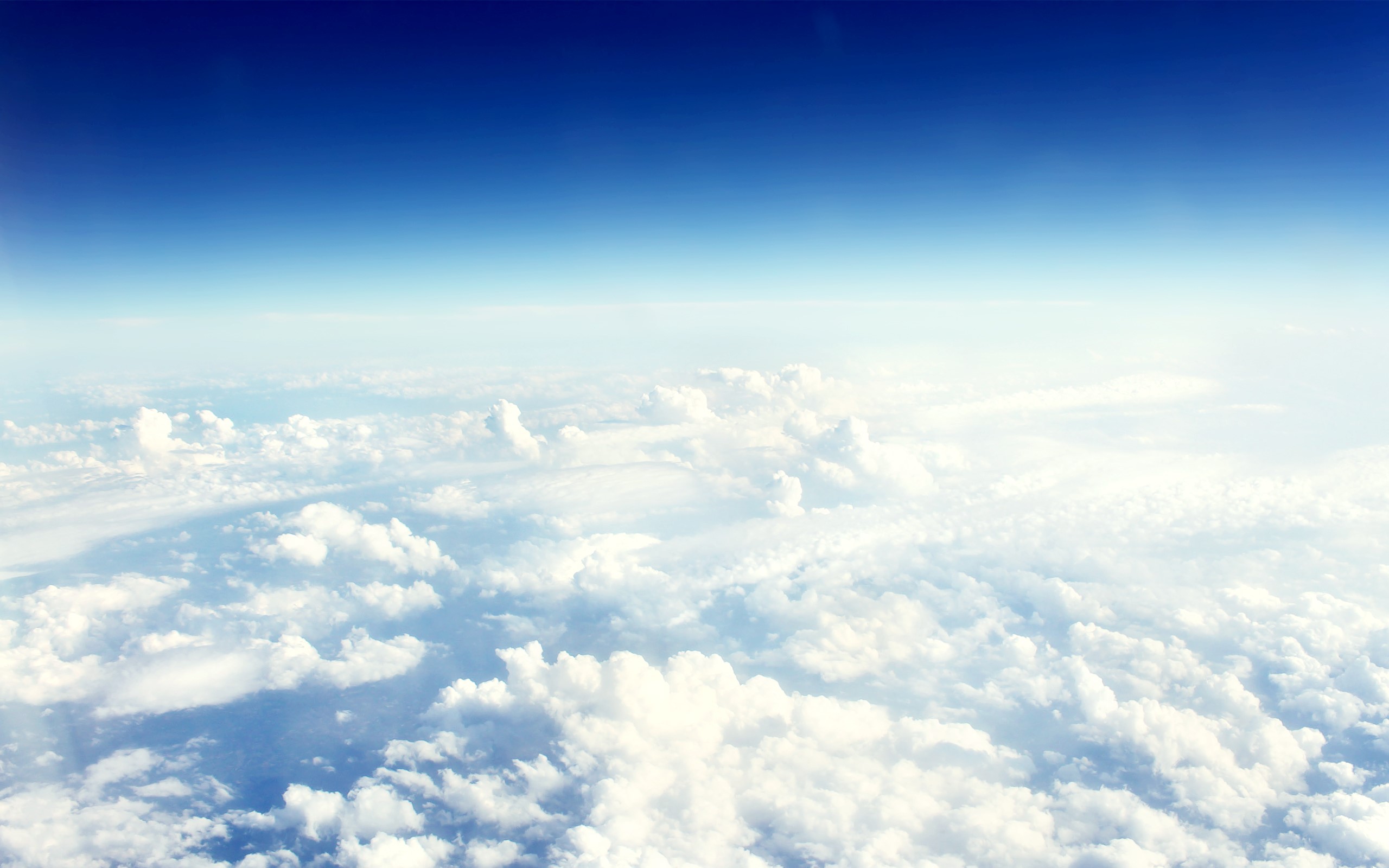 View from above the clouds HD Wallpaper