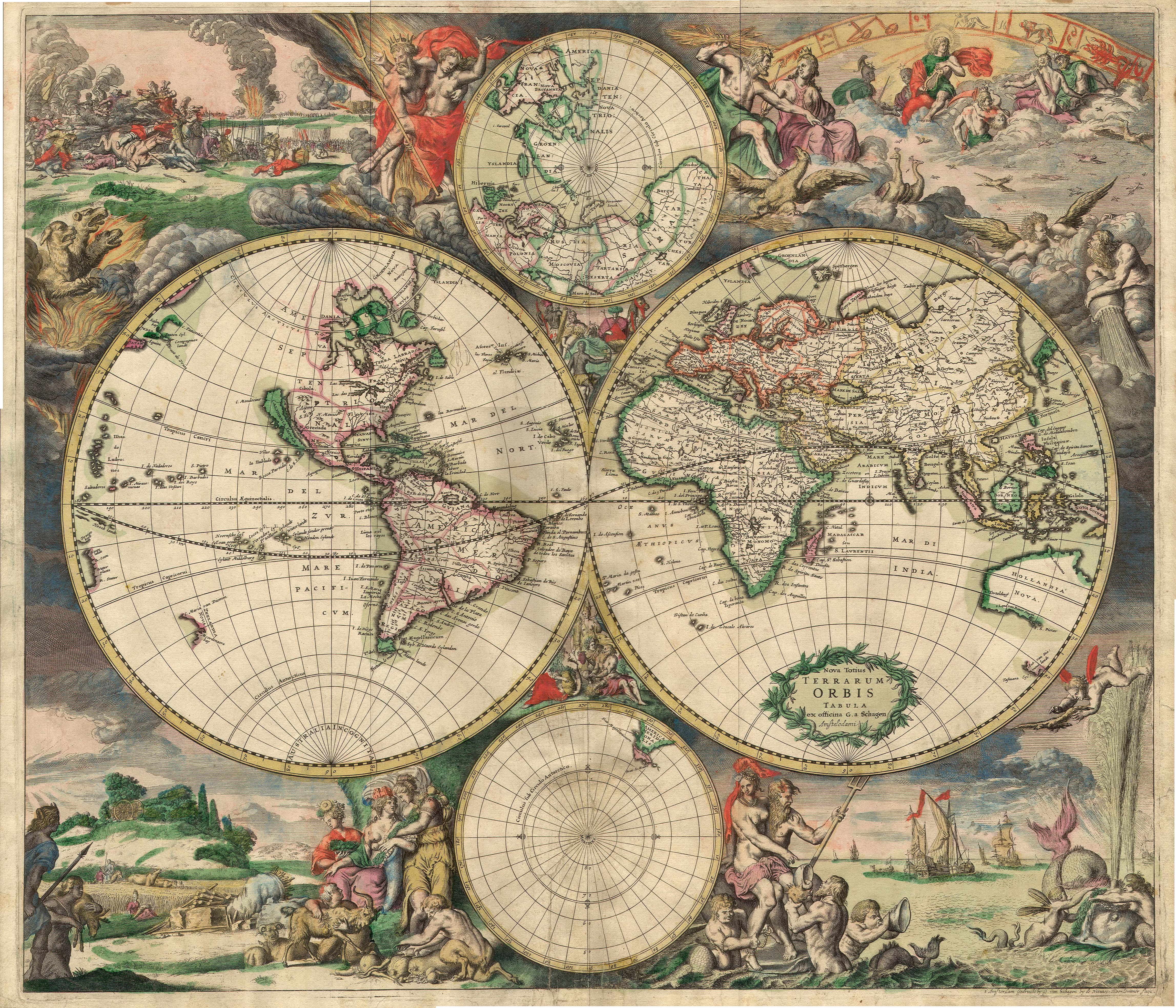 1680 World Map Geography HD Wallpaper