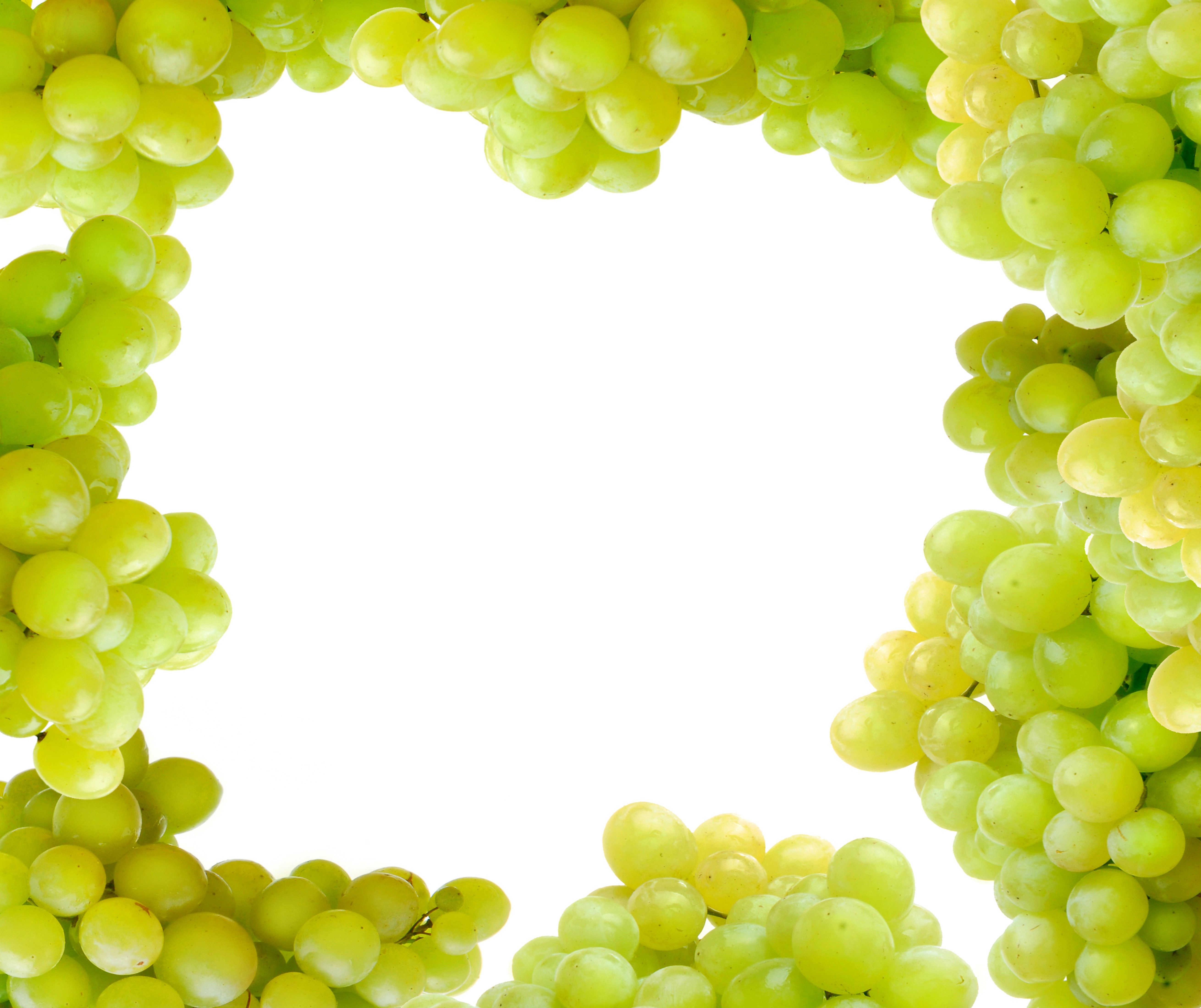 Green Grapes Border HD Wallpaper
