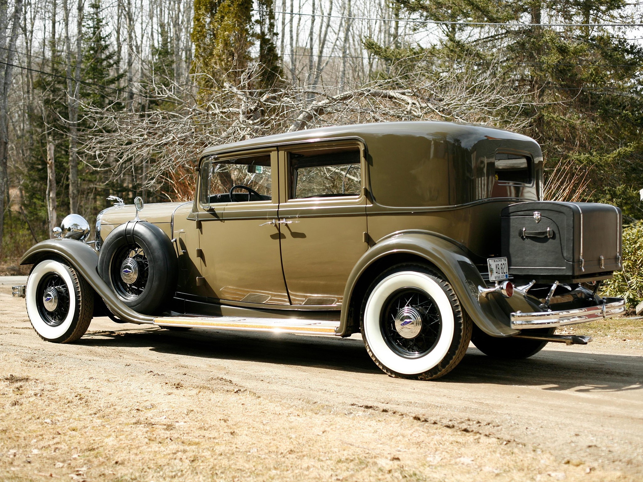 1932 Lincoln KB 4-door Sedan HD Wallpaper